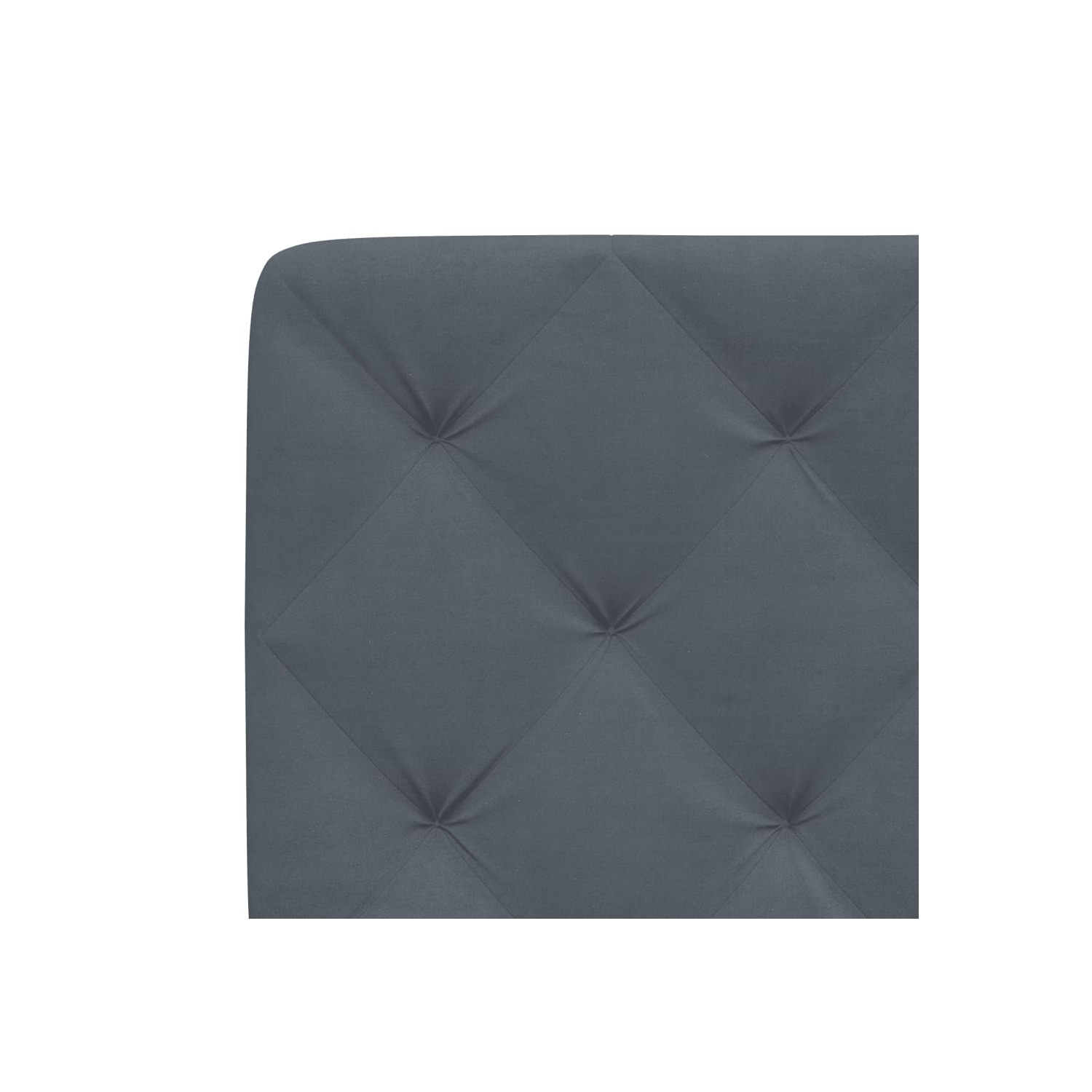 vidaXL Headboard Cushion Dark Grey 137 cm Velvet