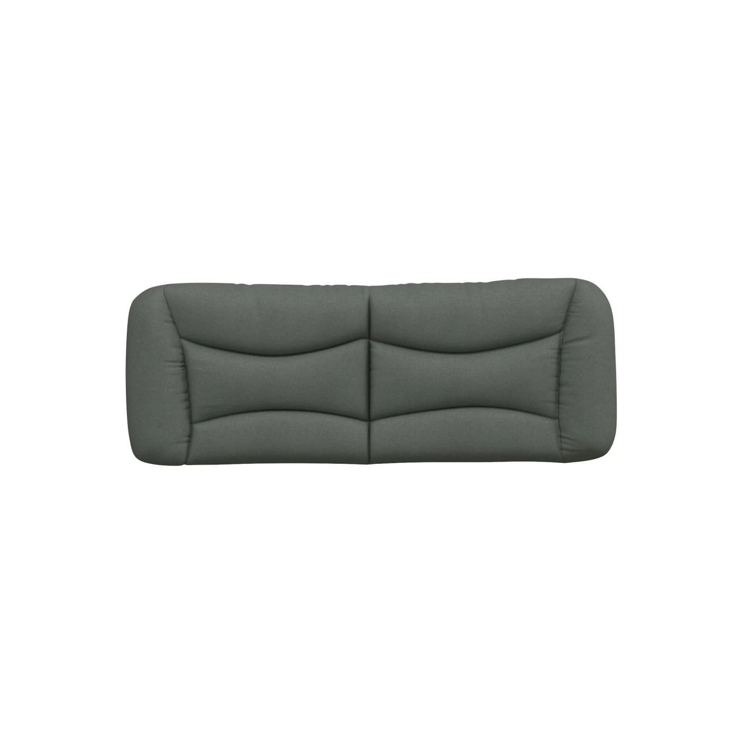 vidaXL Headboard Cushion "Hvar" Dark Grey 137 cm Fabric