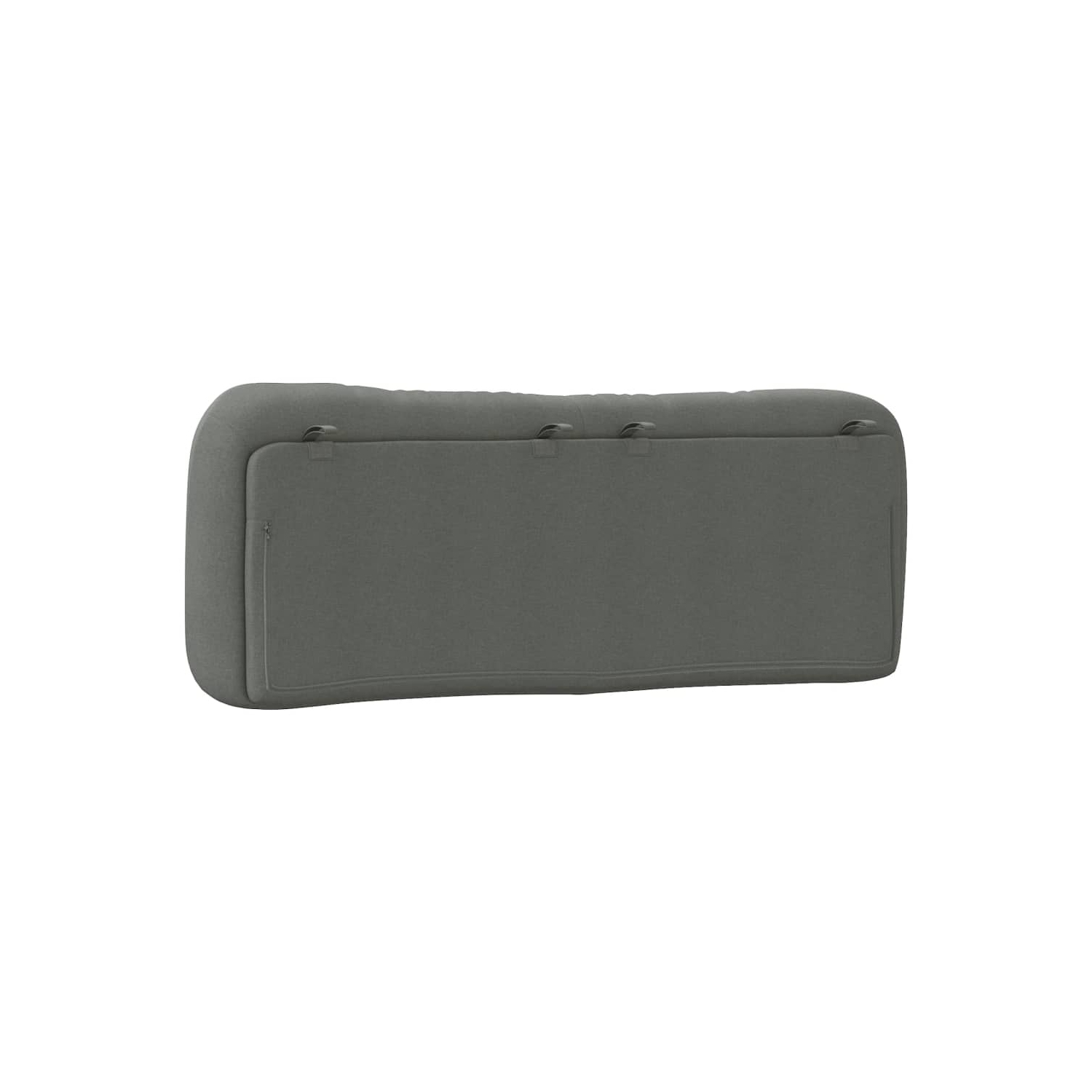 vidaXL Headboard Cushion "Hvar" Dark Grey 137 cm Fabric
