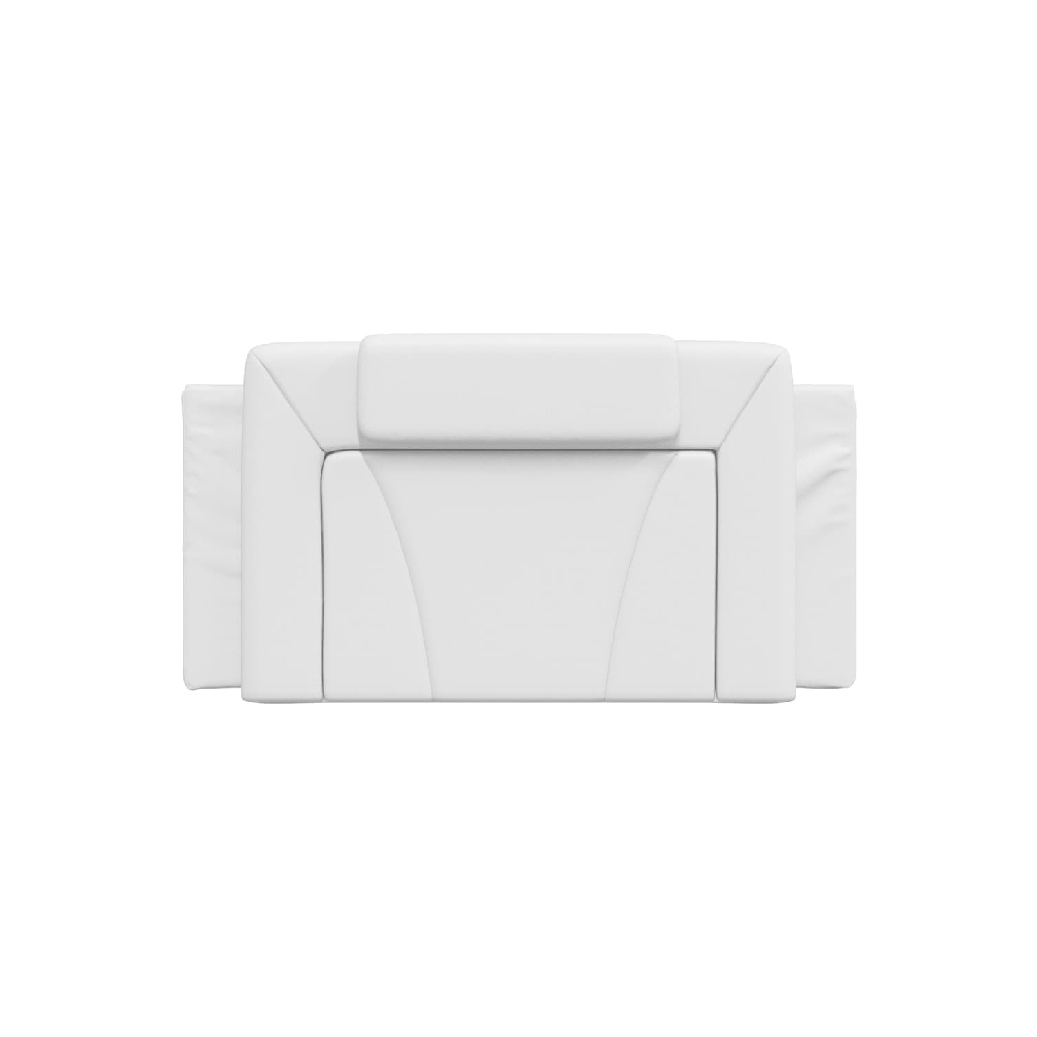 VidaXL – Coussin de tête de lit «&nbsp;Viana&nbsp;» Similicuir blanc 100&nbsp;cm