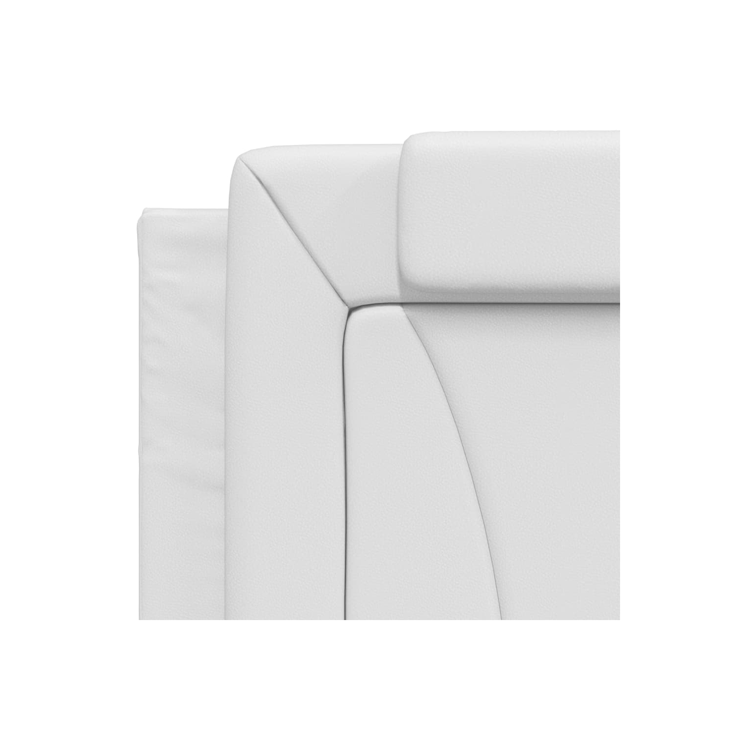 VidaXL – Coussin de tête de lit «&nbsp;Viana&nbsp;» Similicuir blanc 100&nbsp;cm