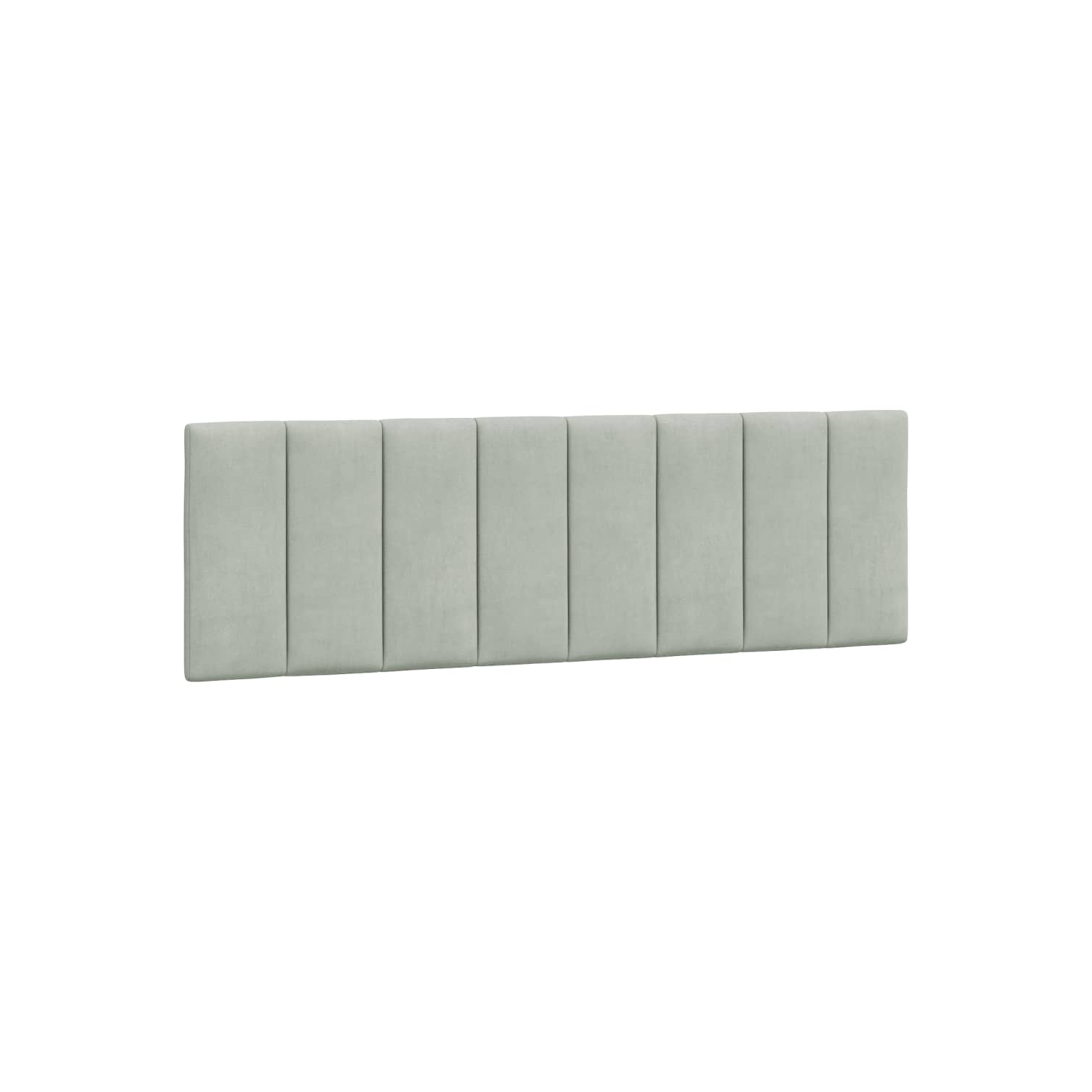 vidaXL Headboard Cushion "Hanko" Light Grey 152 cm Velvet