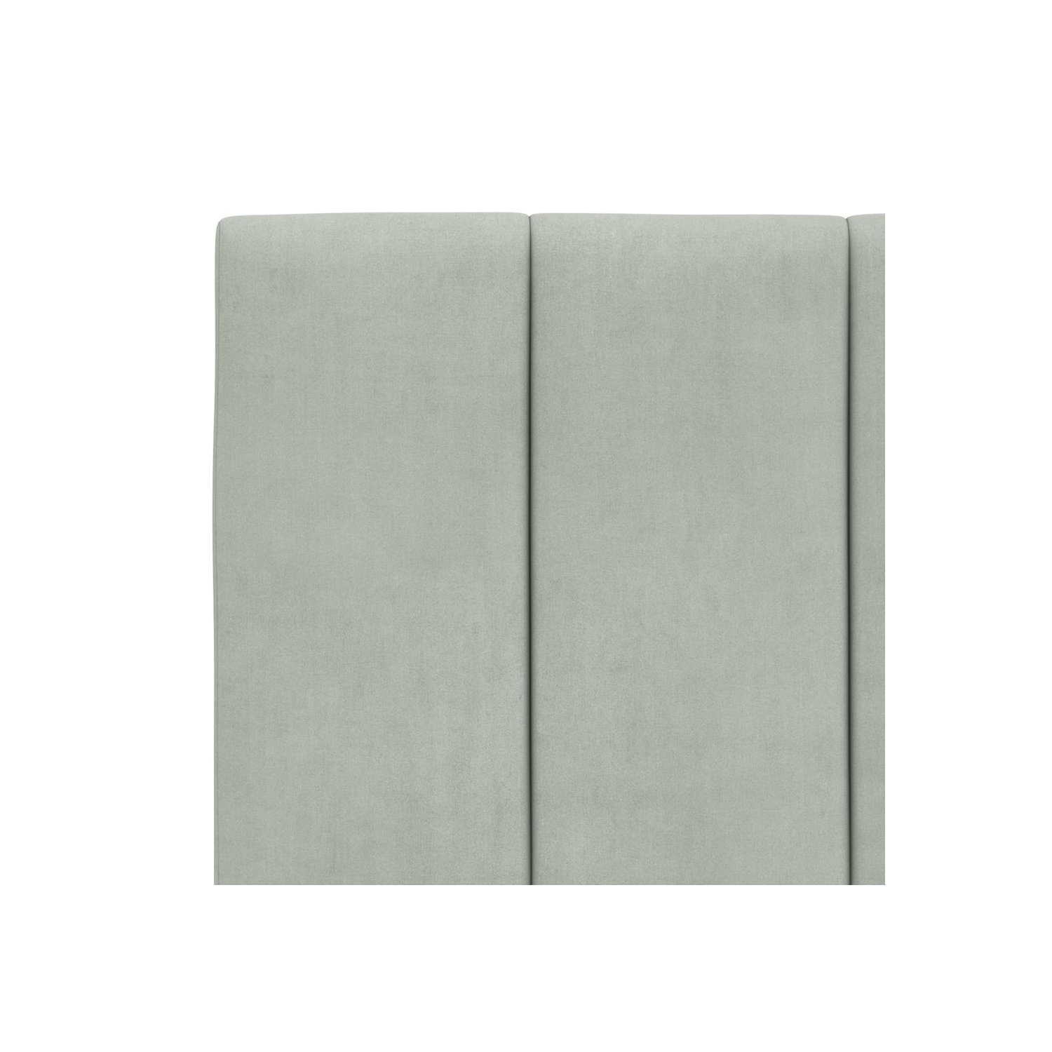 VidaXL – Coussin de tête de lit «&nbsp;Hanko&nbsp;» en velours 100&nbsp;cm gris pâle