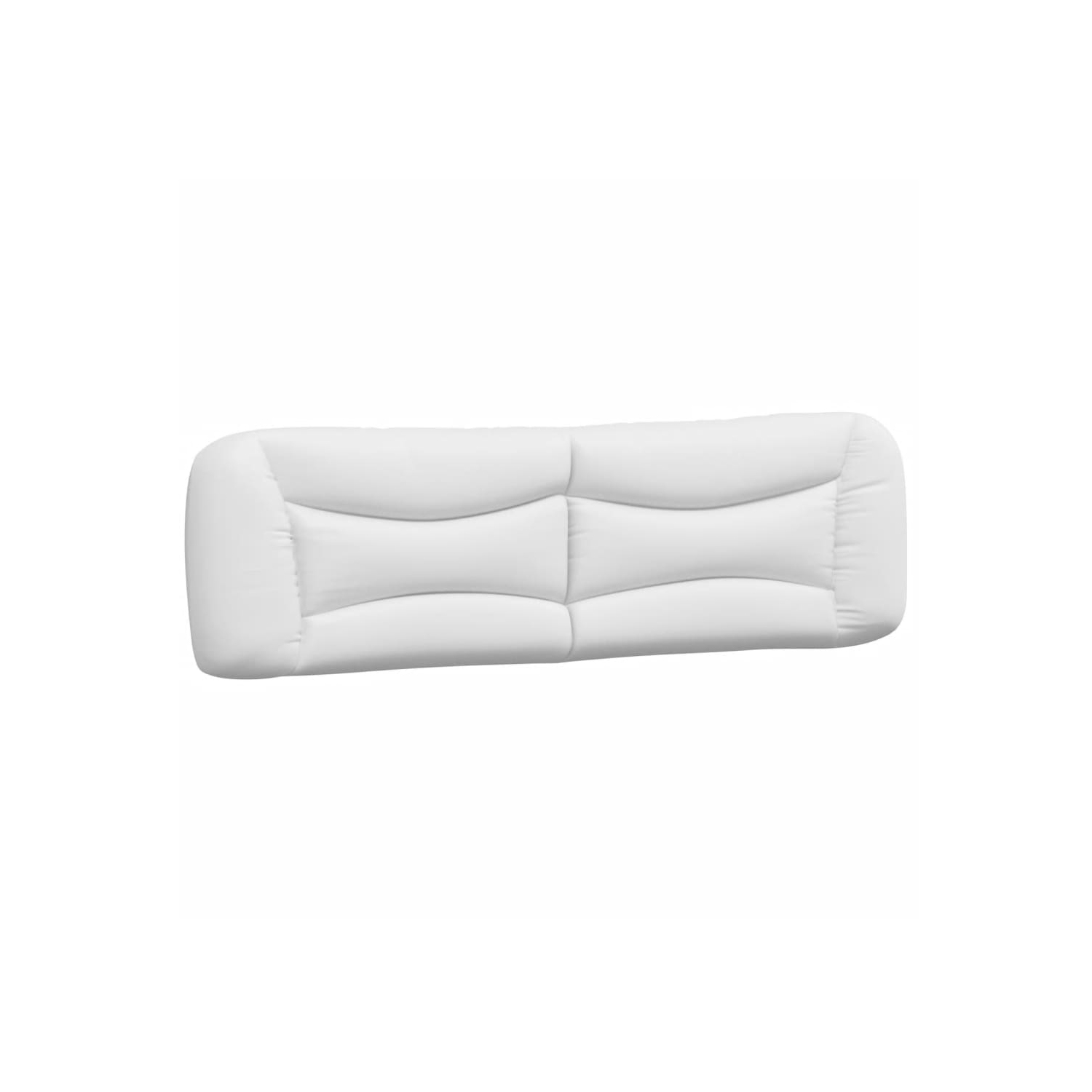 VidaXL – Coussin de tête de lit «&nbsp;Hvar&nbsp;» en similicuir 183&nbsp;cm blanc