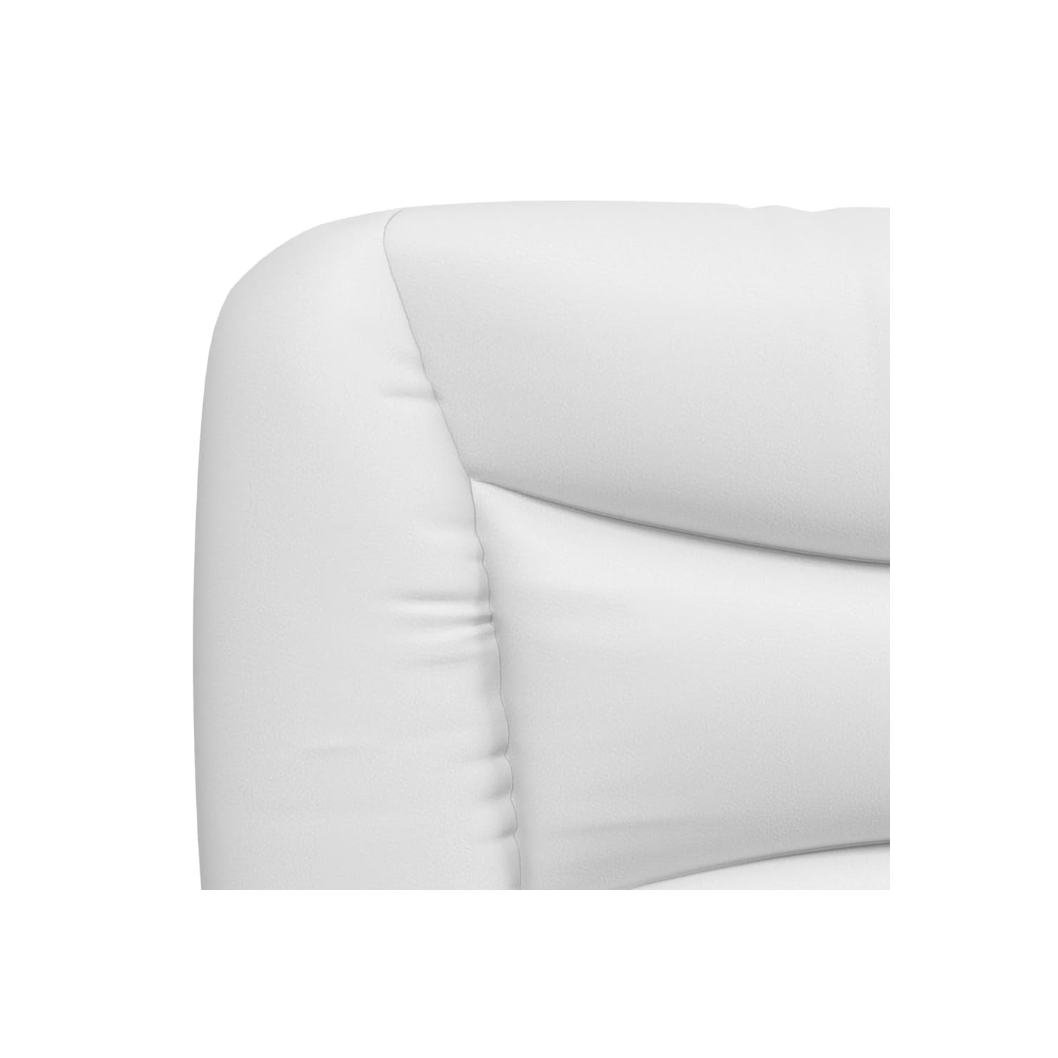 VidaXL – Coussin de tête de lit «&nbsp;Hvar&nbsp;» en similicuir 183&nbsp;cm blanc