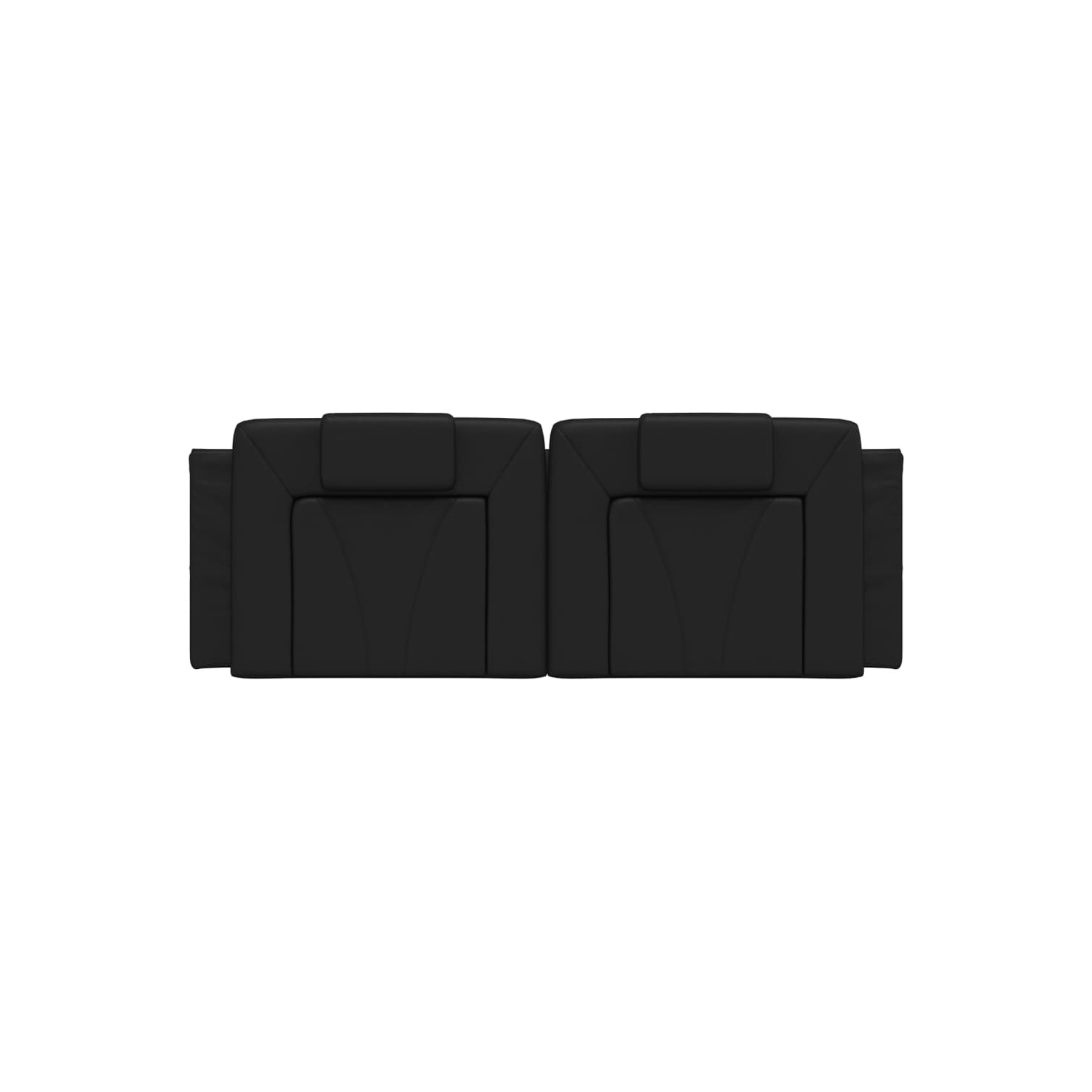 VidaXL – Coussin de tête de lit «&nbsp;Viana&nbsp;» en similicuir 137&nbsp;cm noir