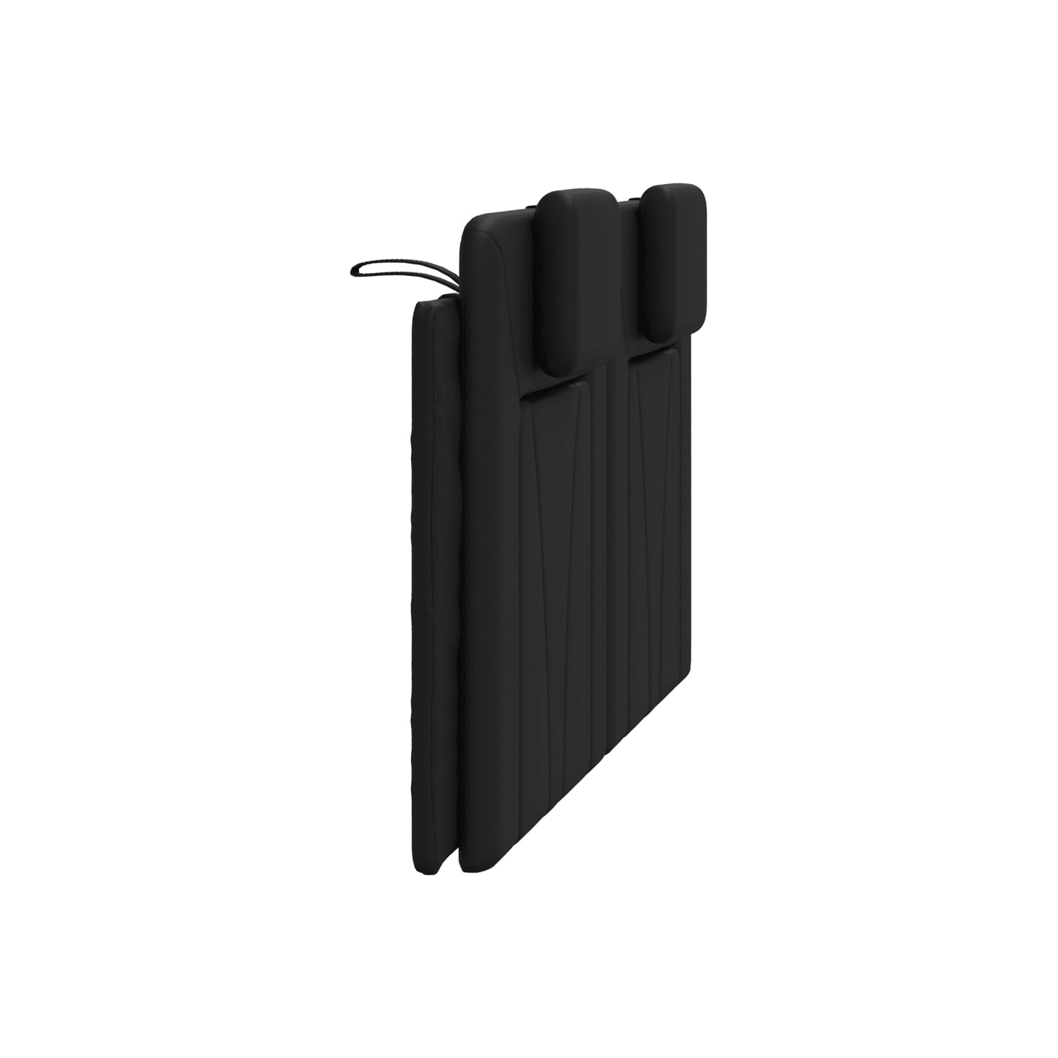 VidaXL – Coussin de tête de lit «&nbsp;Viana&nbsp;» en similicuir 137&nbsp;cm noir