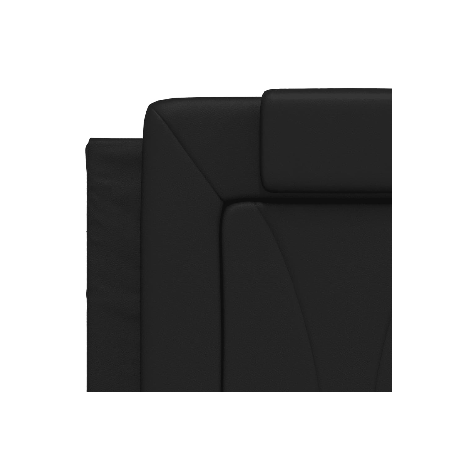 VidaXL – Coussin de tête de lit «&nbsp;Viana&nbsp;» en similicuir 137&nbsp;cm noir