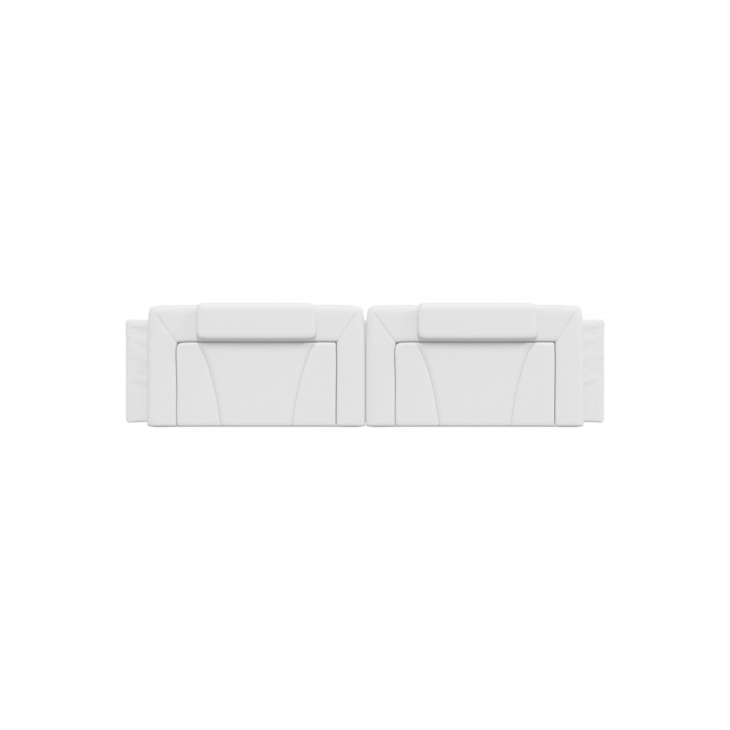 vidaXL Headboard Cushion "Viana" White 193 cm Faux Leather