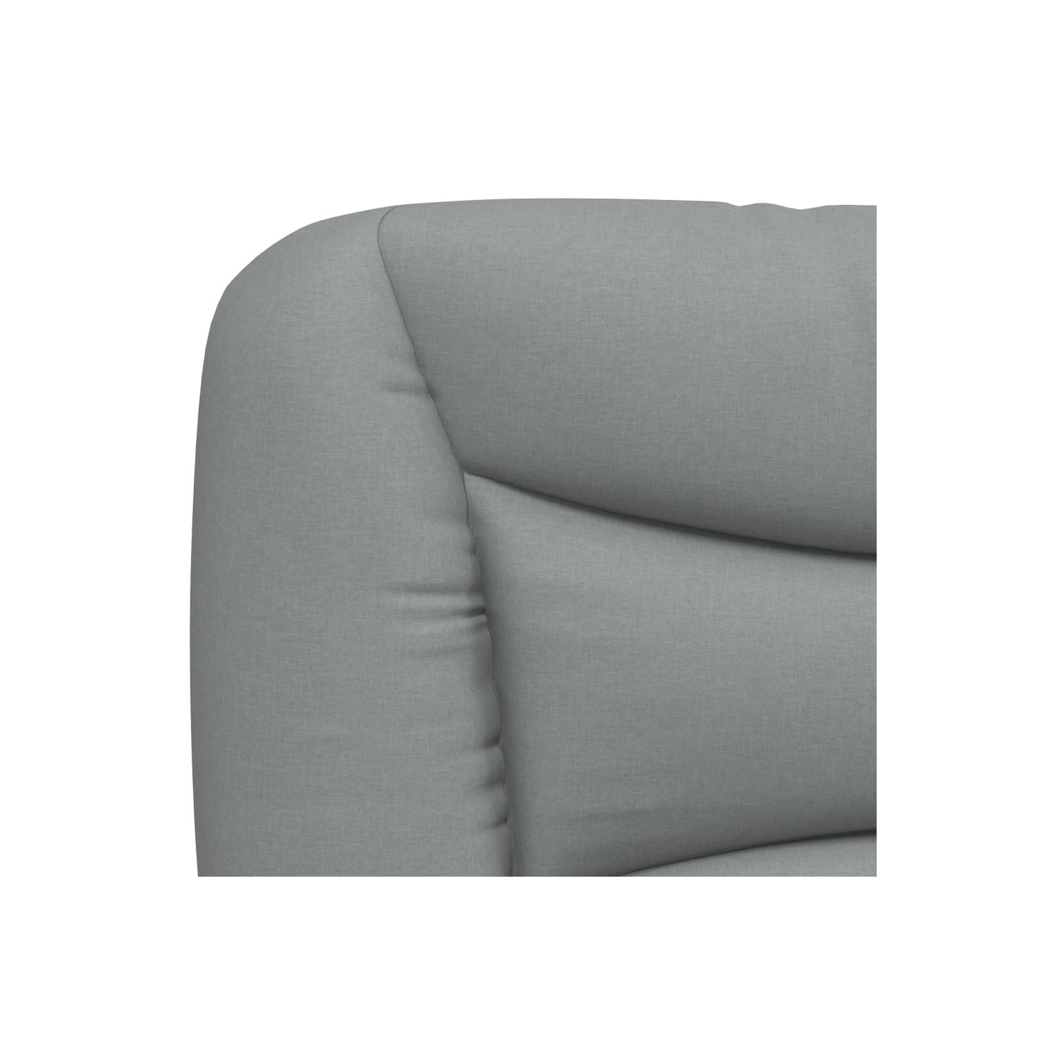 VidaXL – Coussin de tête de lit «&nbsp;Hvar&nbsp;» en tissu 183&nbsp;cm gris pâle
