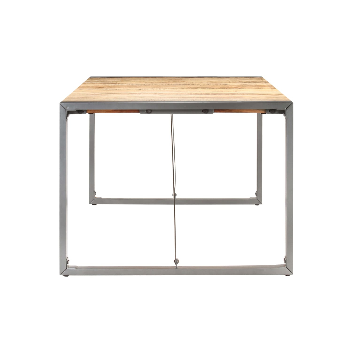 vidaXL Dining Table 180x90x75 cm Solid Rough Mango Wood