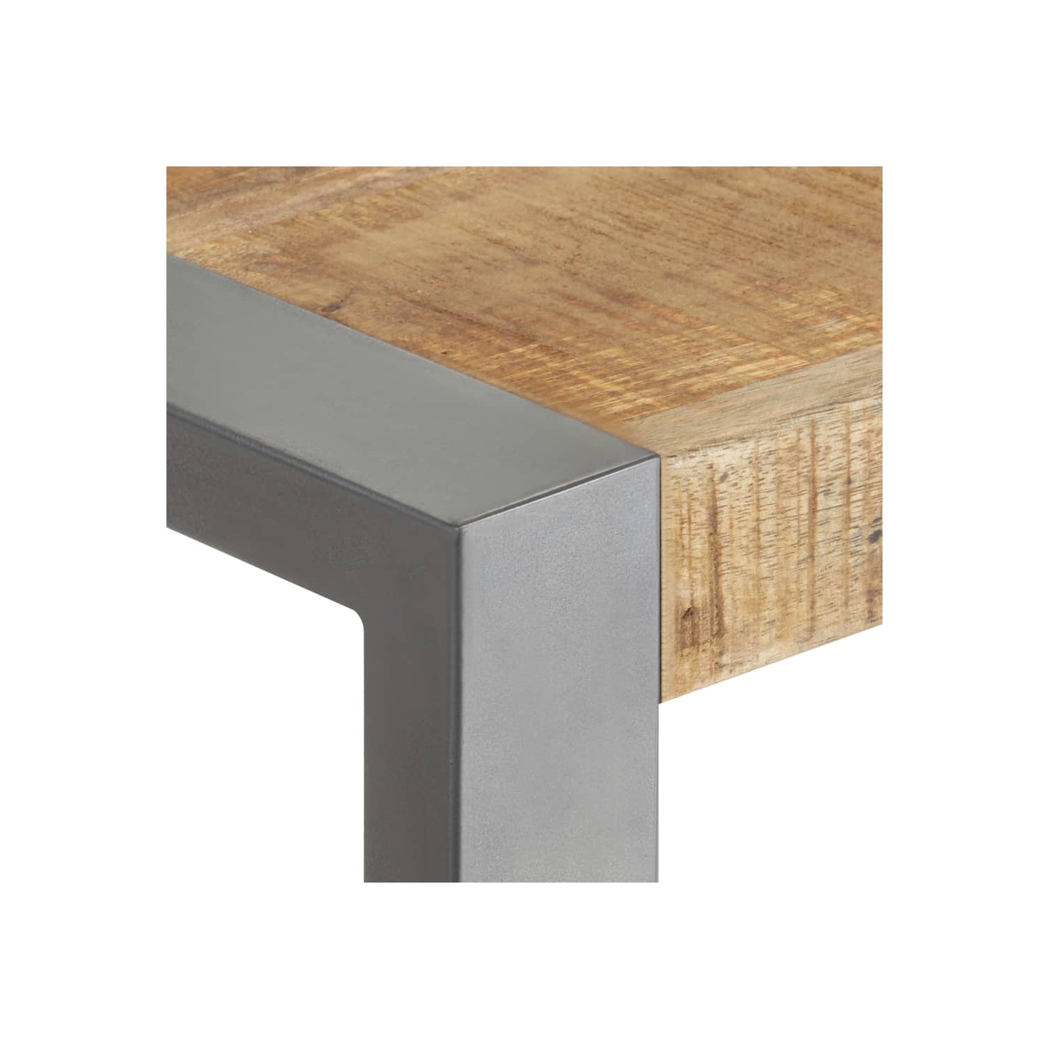 vidaXL Dining Table 60x60x75 cm Solid Rough Mango Wood