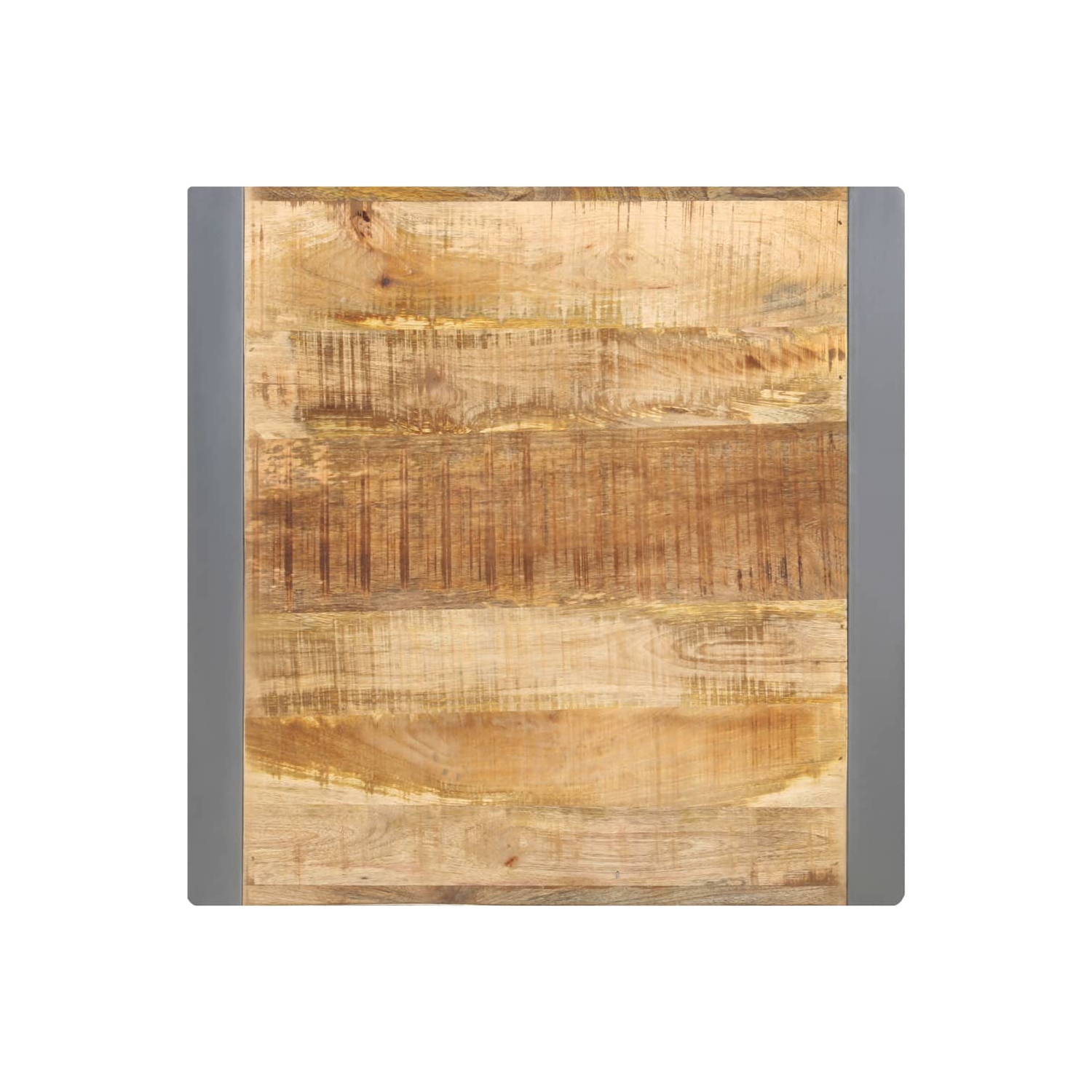 vidaXL Dining Table 60x60x75 cm Solid Rough Mango Wood