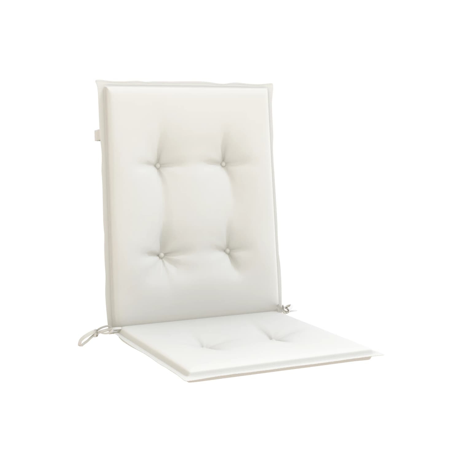 vidaXL Lowback Chair Cushions 6 pcs Melange Cream 100x50x4 cm Fabric