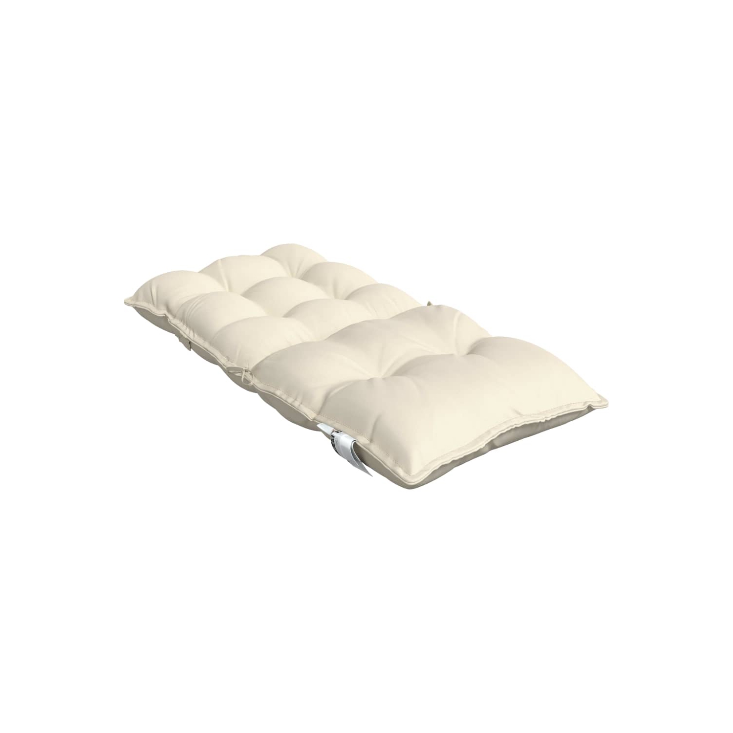 vidaXL Lowback Chair Cushions 6 pcs Cream Oxford Fabric