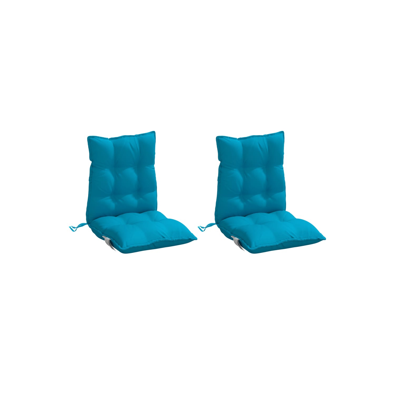 Coussins de fauteuil à dossier bas vidaXL 2 pièces en tissu Oxford bleu clair