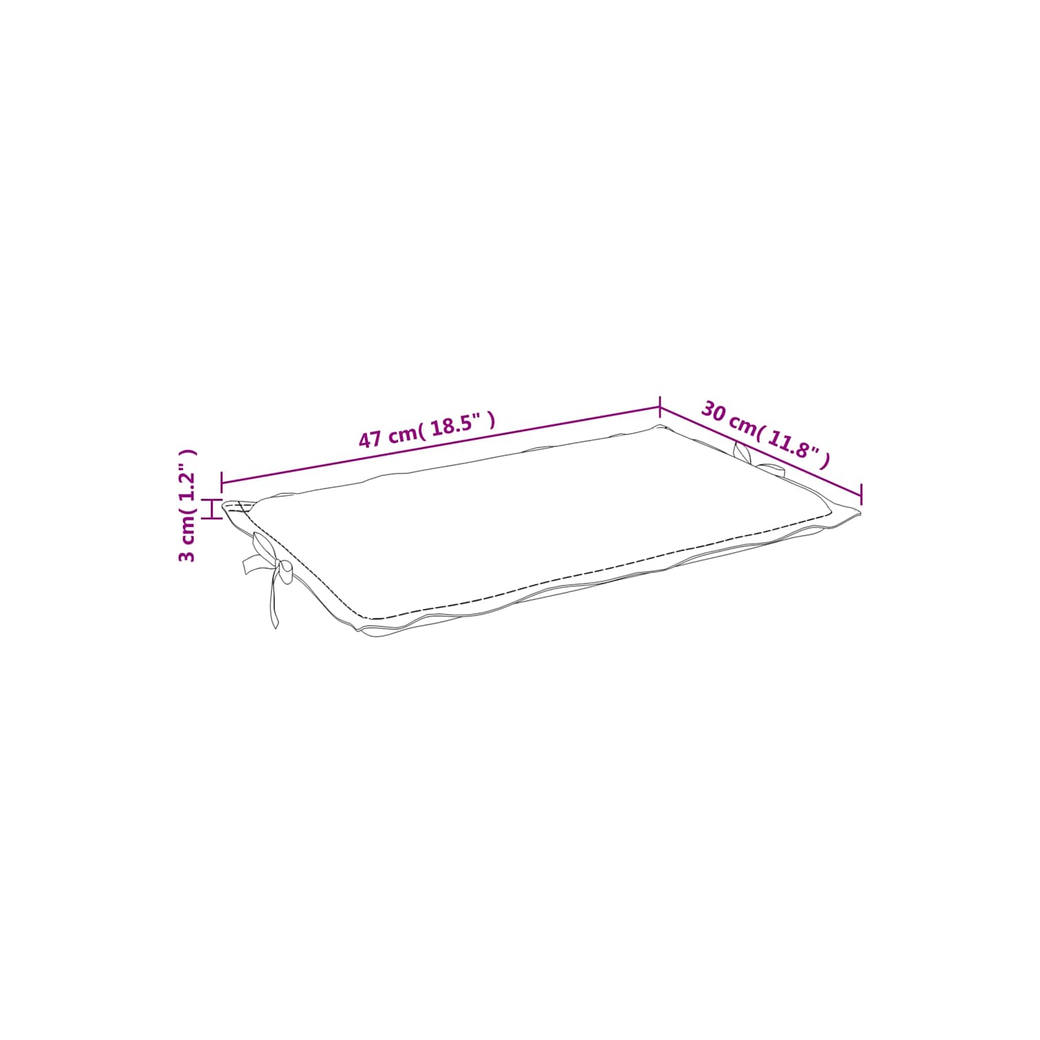 Coussin de chaise longue vidaXL en mélange de tissu 186 x 58 x 4&nbsp;cm beige