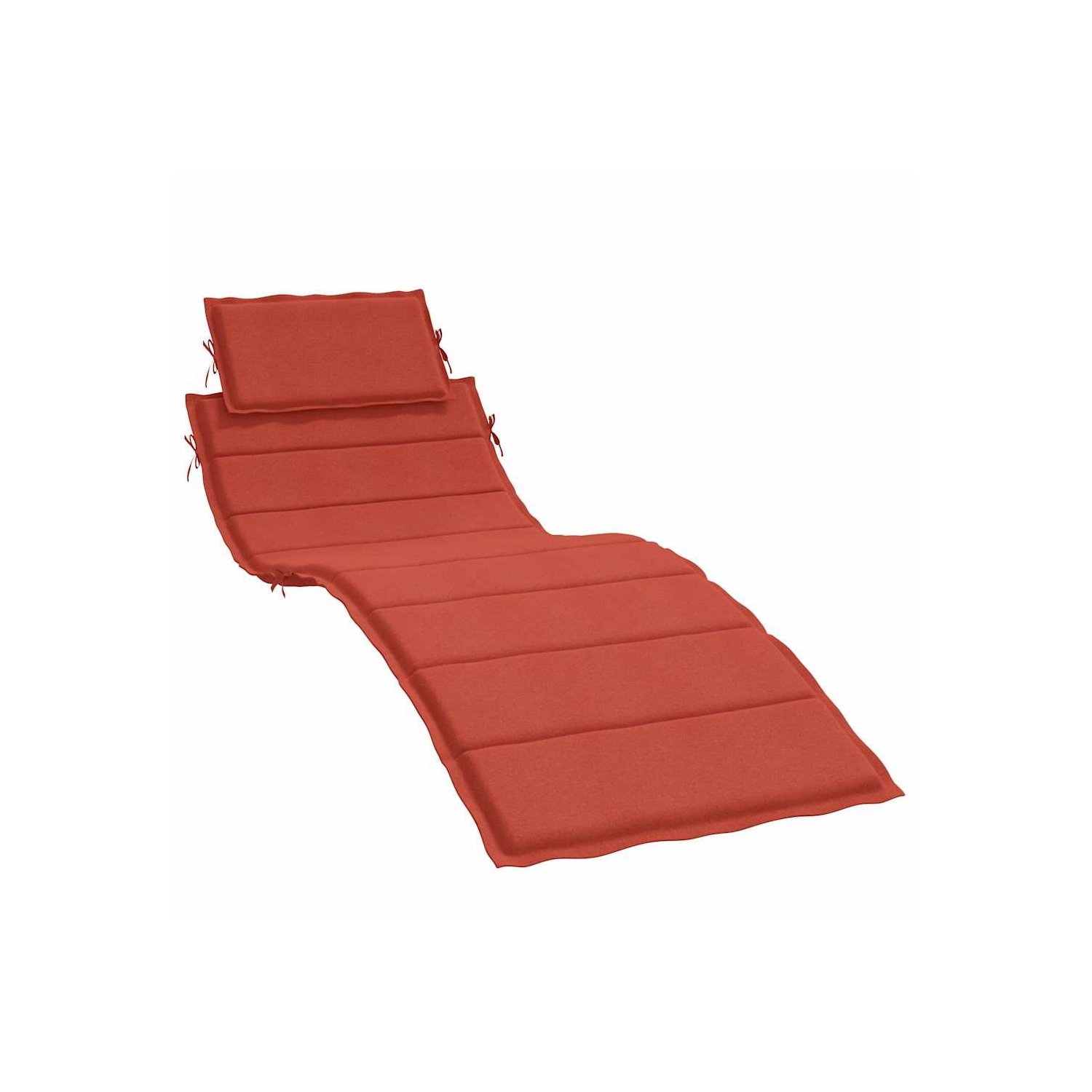 Coussin de chaise longue vidaXL en mélange de tissu 186 x 58 x 4&nbsp;cm rouge