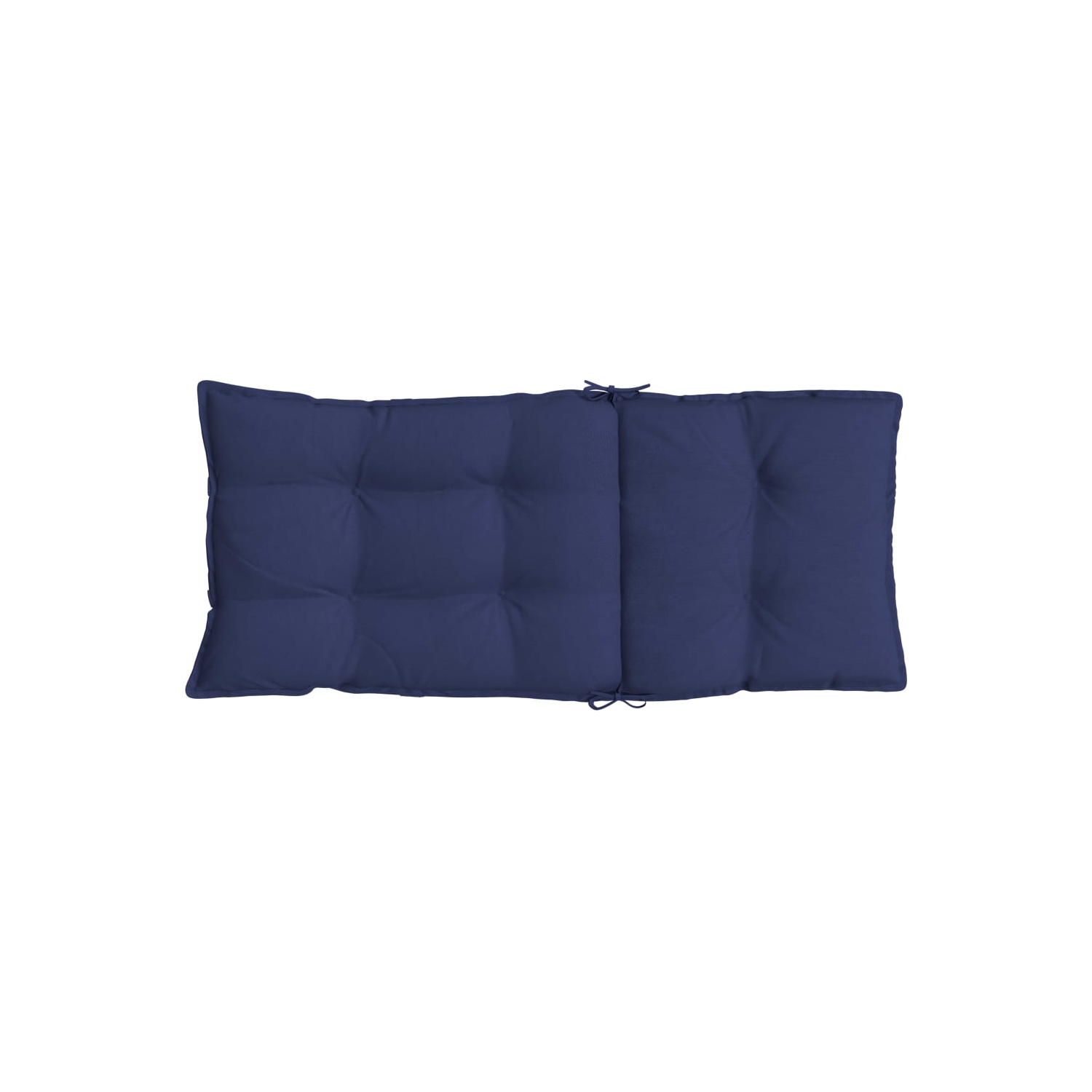 vidaXL Highback Chair Cushions 4 pcs Navy Blue Oxford Fabric