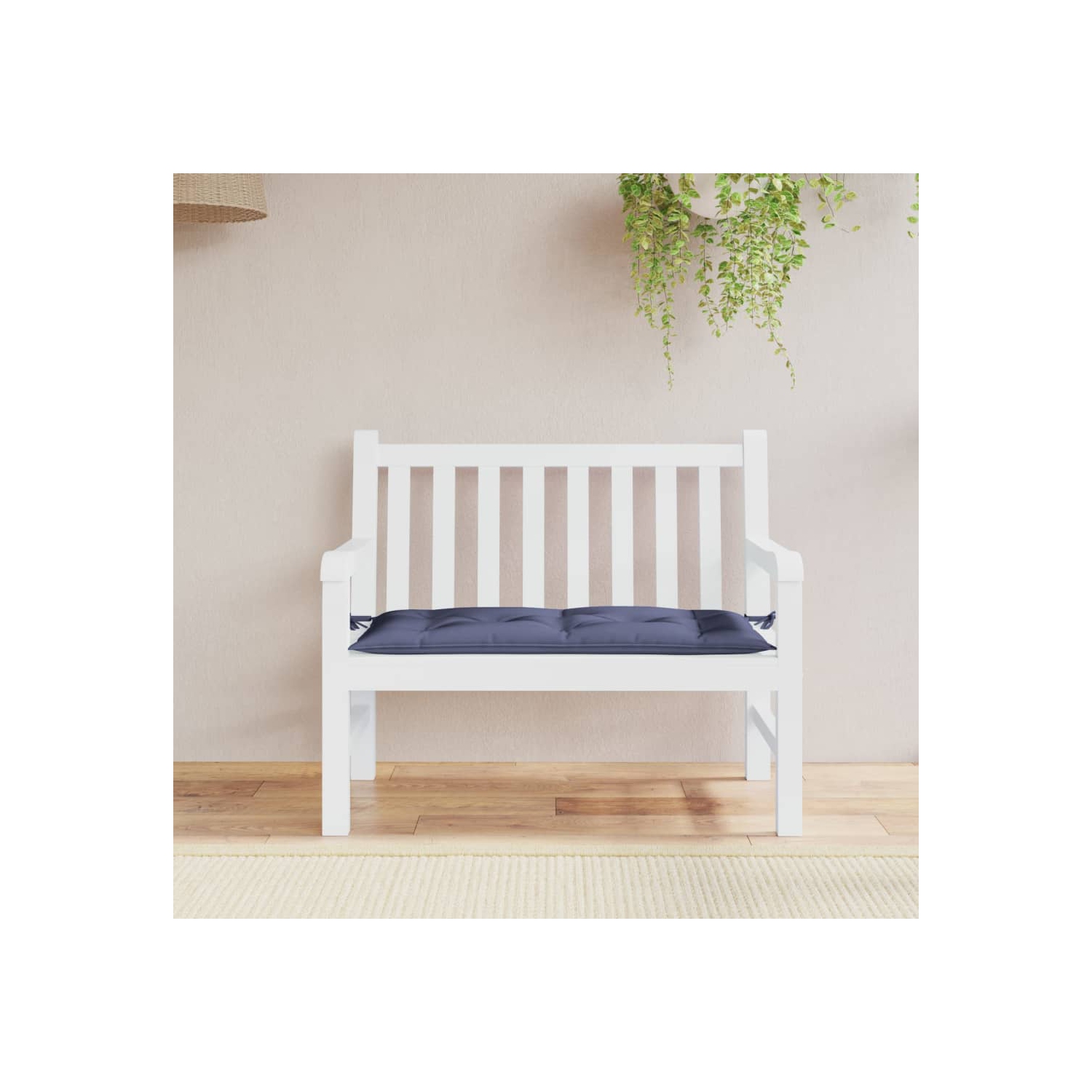 vidaXL Garden Bench Cushion Navy Blue 110x50x7cm Oxford Fabric
