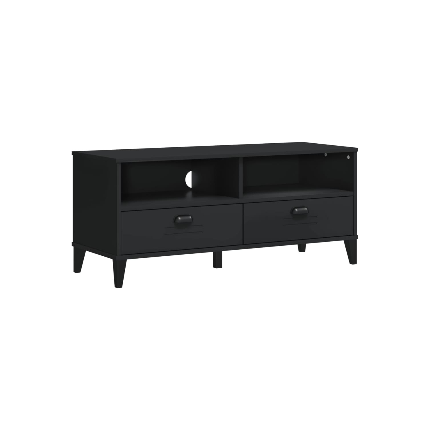 vidaXL TV Cabinet VIKEN Black Engineered Wood