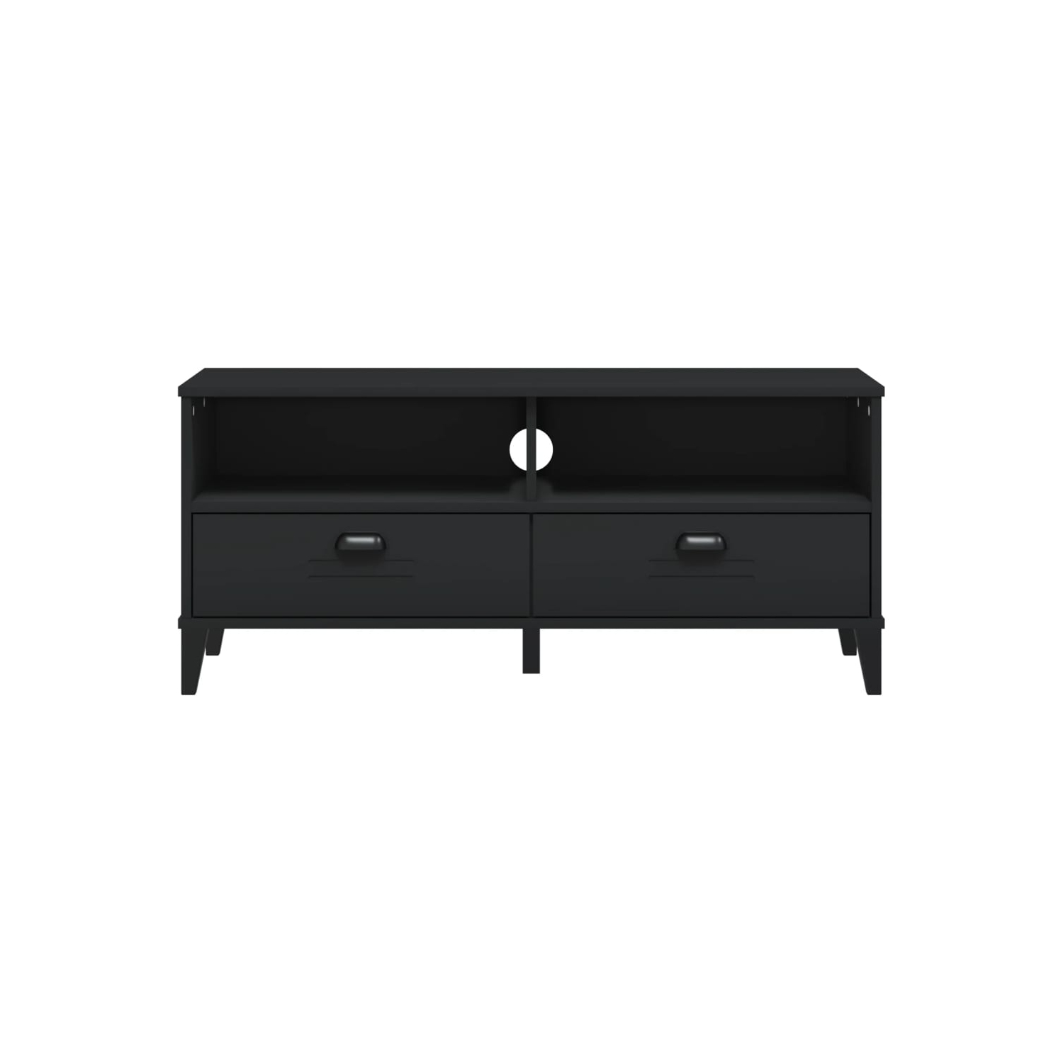 vidaXL TV Cabinet VIKEN Black Engineered Wood