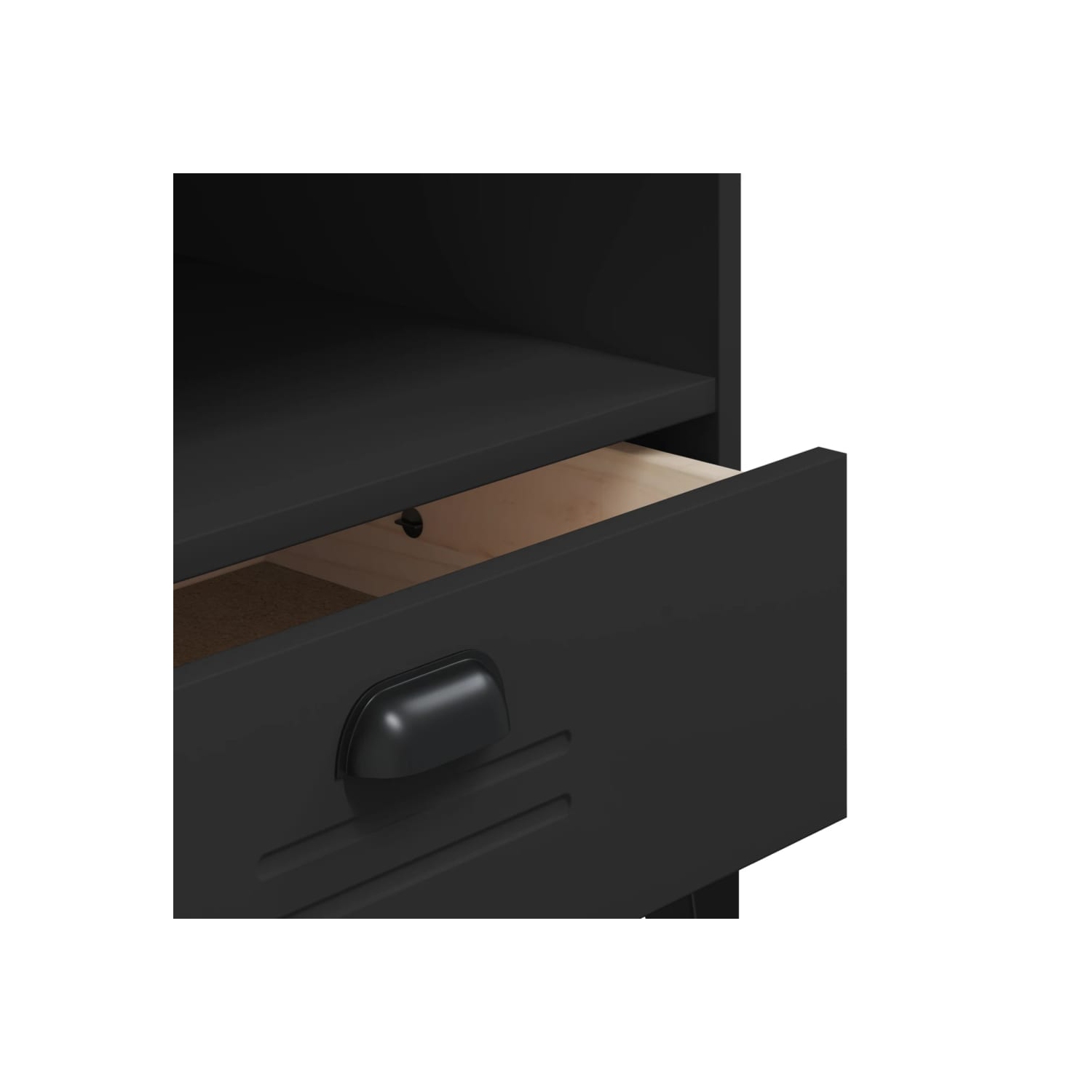 vidaXL TV Cabinet VIKEN Black Engineered Wood