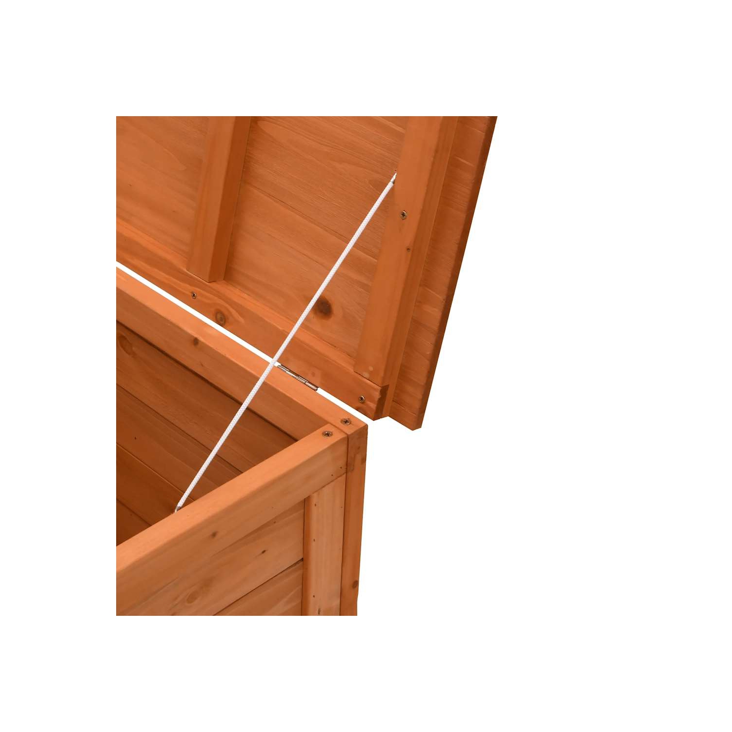 vidaXL Garden Storage Box Brown 50x49x56,5 cm Solid Wood Fir