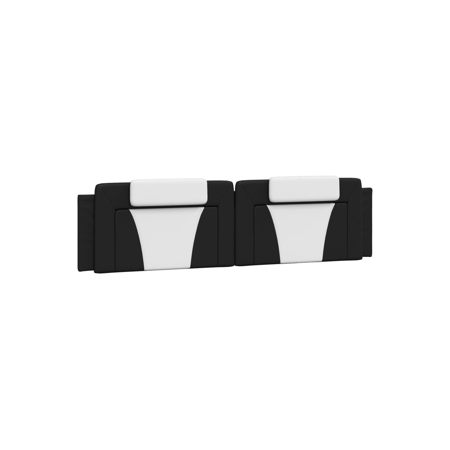 vidaXL Headboard Cushion "Viana" Black and White 193 cm Faux Leather