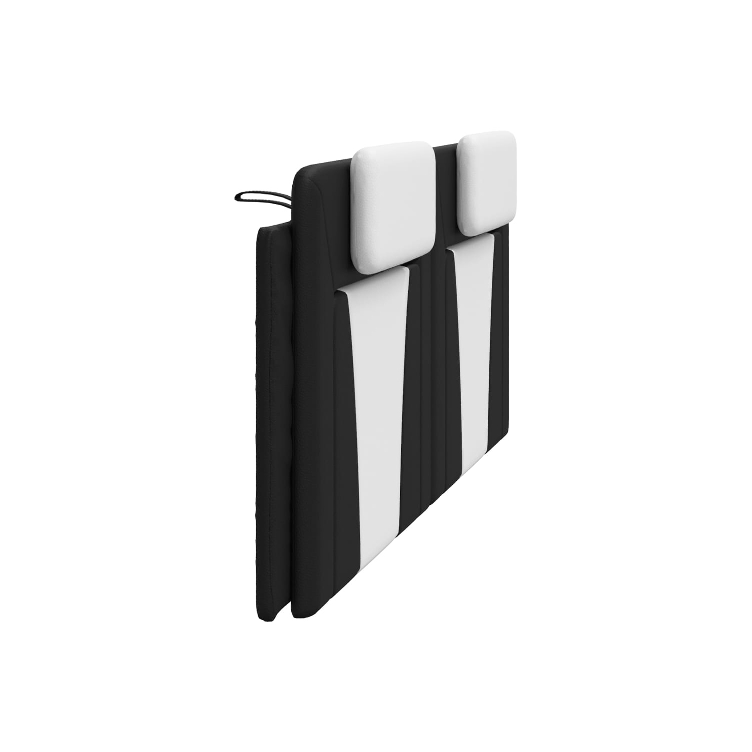 vidaXL Headboard Cushion "Viana" Black and White 193 cm Faux Leather