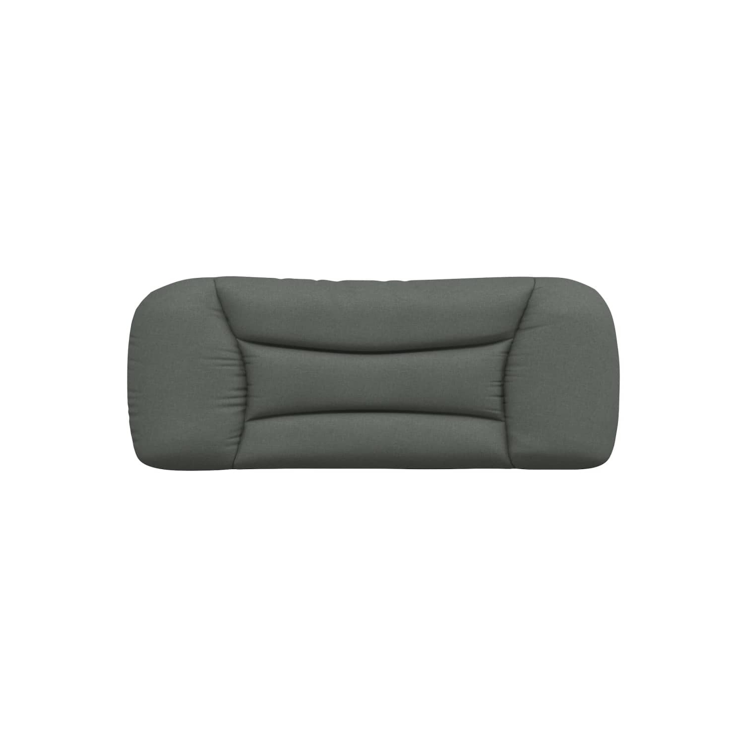 VidaXL – Coussin de tête de lit «&nbsp;Hvar&nbsp;» en tissu 100&nbsp;cm gris foncé