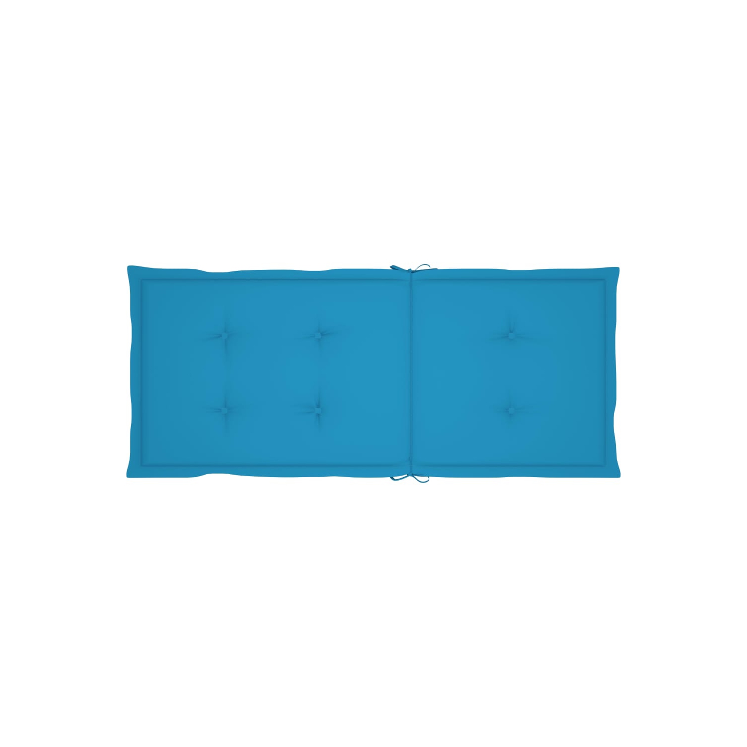 vidaXL Garden Chairs 4 pcs with Blue Cushions Solid Teak Wood