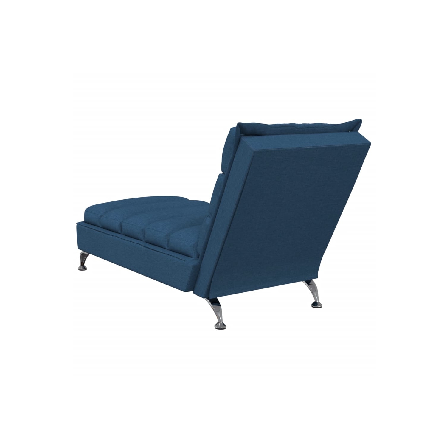 Chaise longue vidaXL avec coussins en tissu bleu