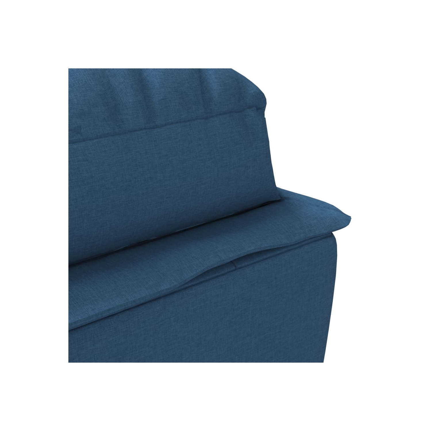 Chaise longue vidaXL avec coussins en tissu bleu