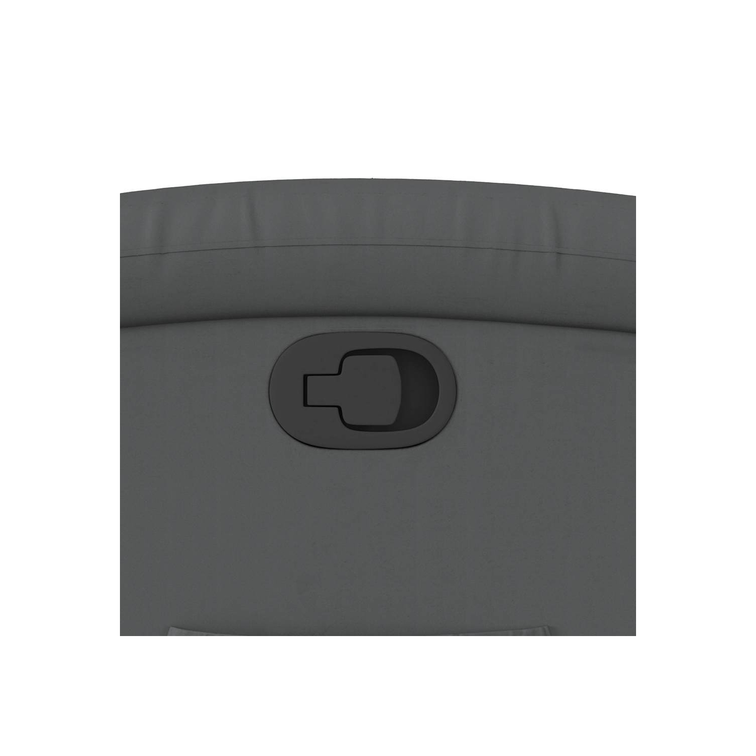 vidaXL Manual Recliner Chair, Adjustable Backrest/ Footrest, Gray Leather Reclining Sofa