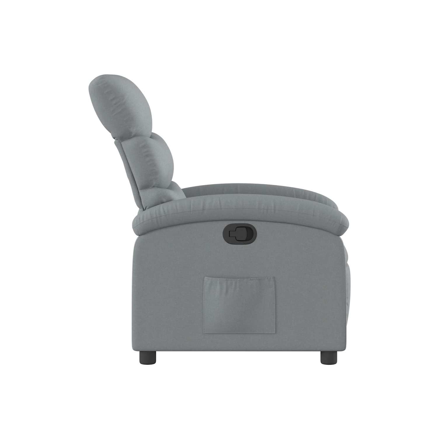 vidaXL Manual Recliner Chair, Adjustable Backrest/ Footrest, Light Gray Fabric Reclining Sofa