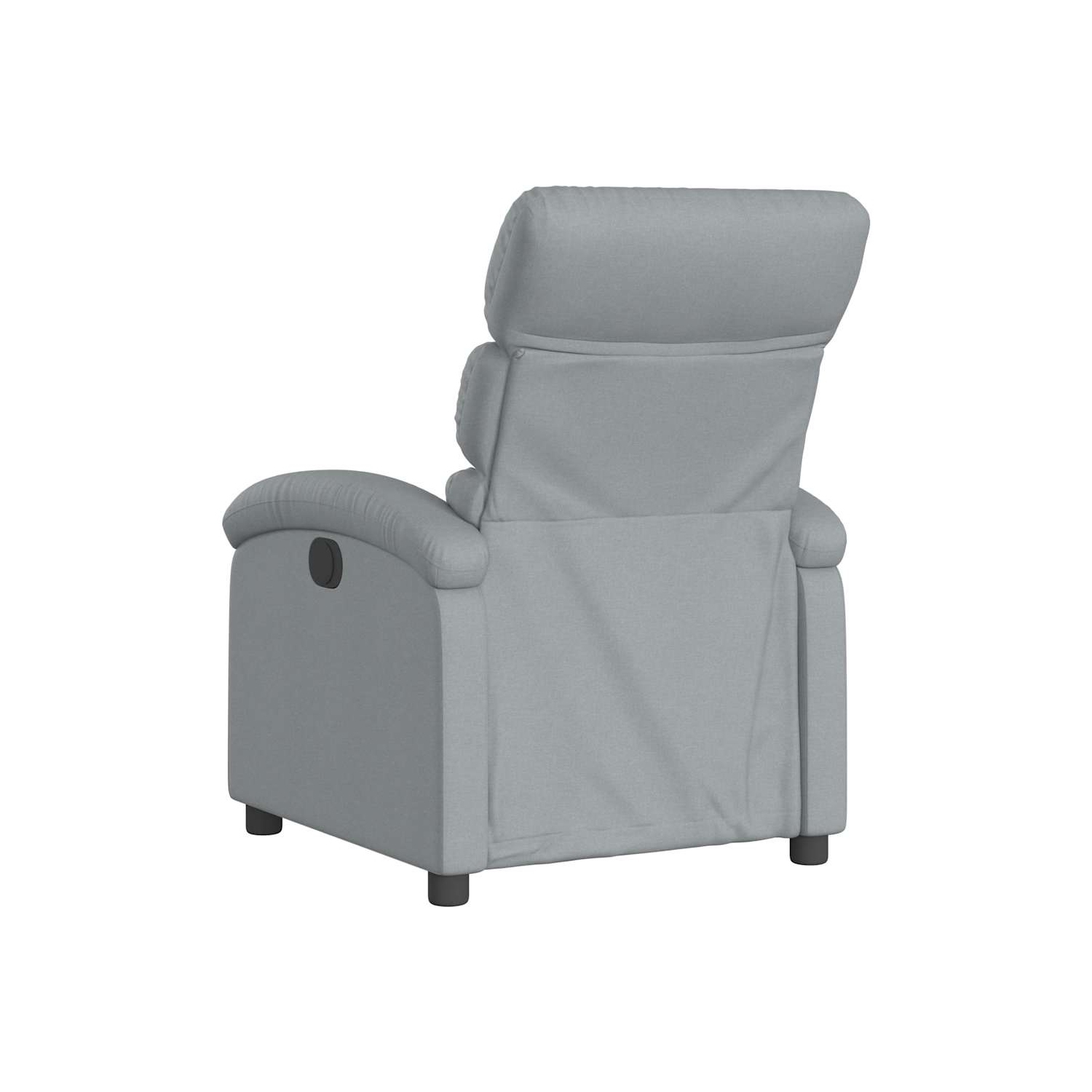 vidaXL Manual Recliner Chair, Adjustable Backrest/ Footrest, Light Gray Fabric Reclining Sofa