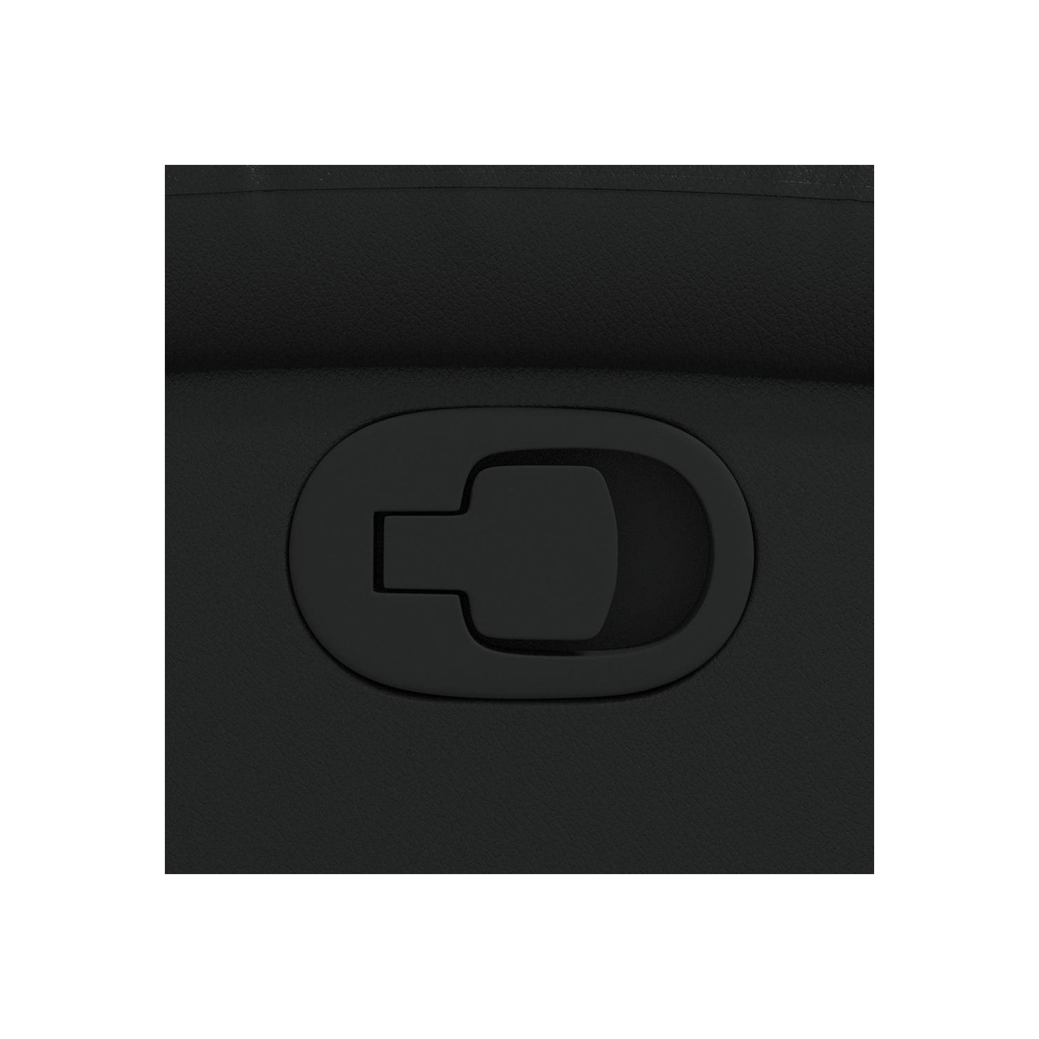 Fauteuil inclinable manuel vidaXL, dossier et repose-pieds réglables, canapé inclinable en cuir noir