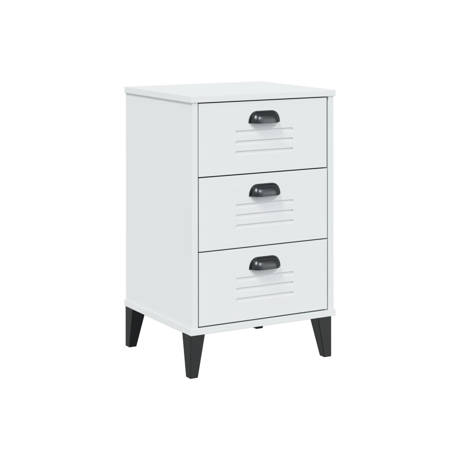 Armoire de chevet VIKEN en bois d'ingénierie blanc