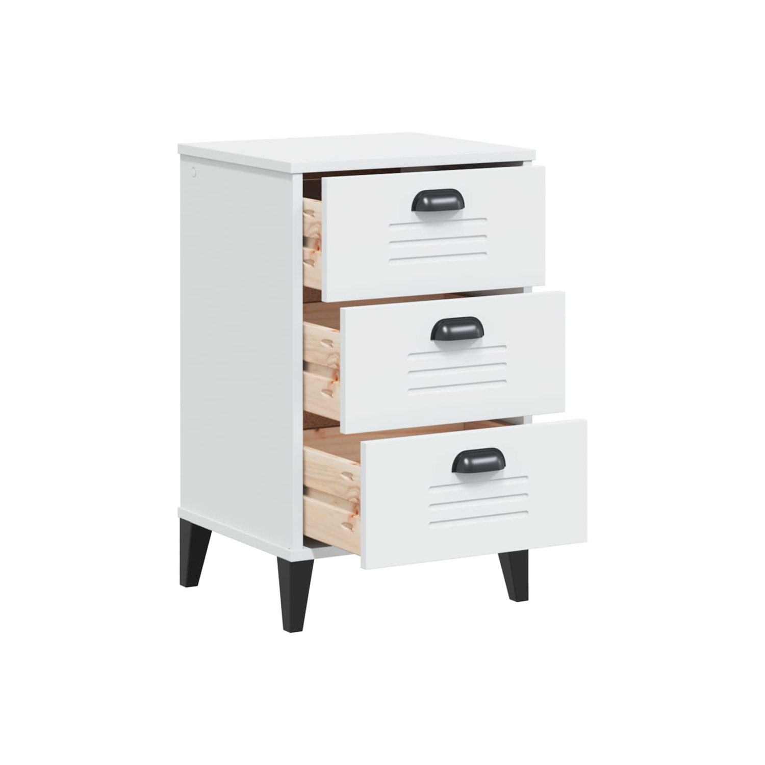 Armoire de chevet VIKEN en bois d'ingénierie blanc