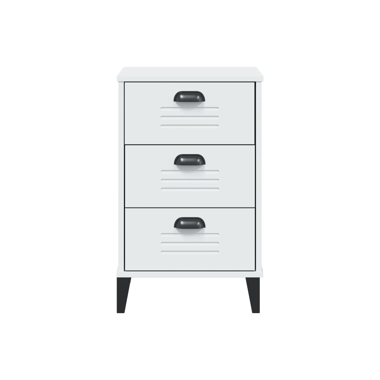 Armoire de chevet VIKEN en bois d'ingénierie blanc