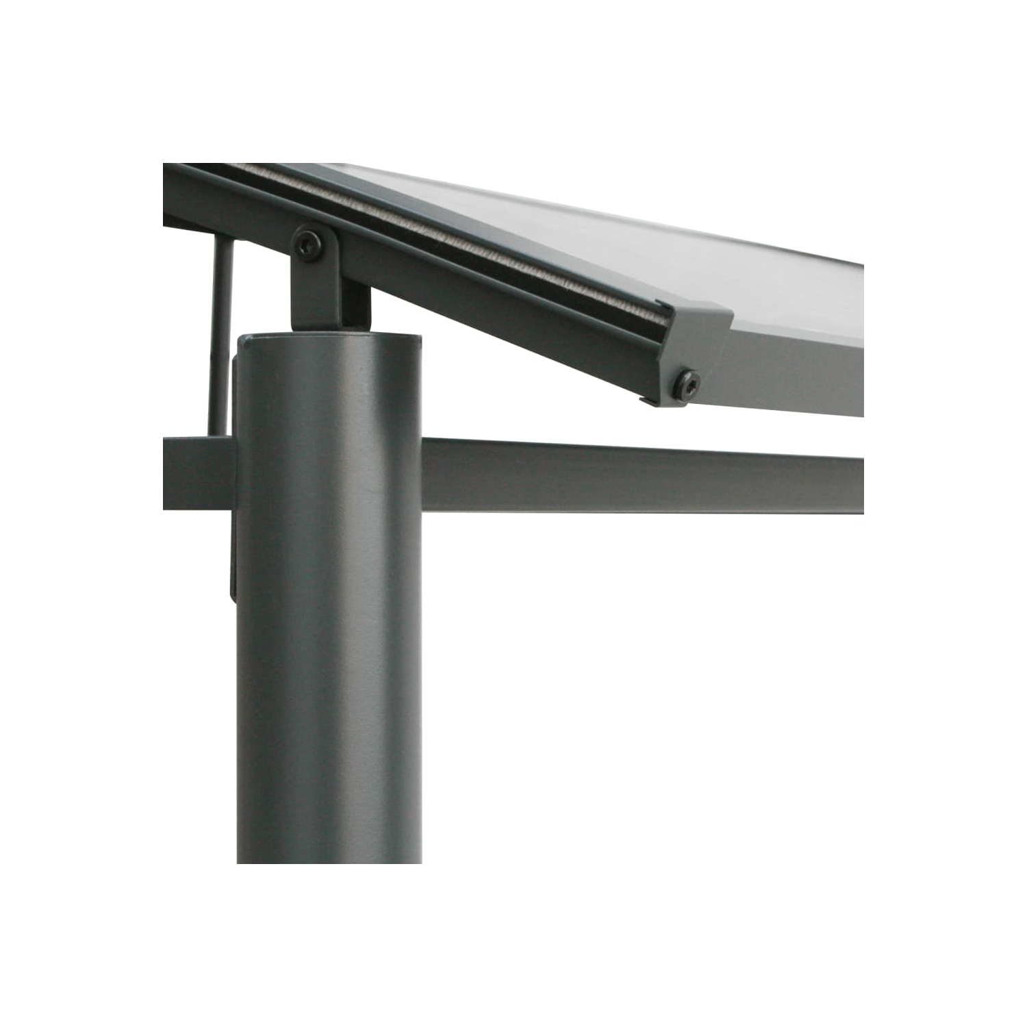 vidaXL BBQ Gazebo with Side Shelves Anthracite 210x114x230 cm Steel