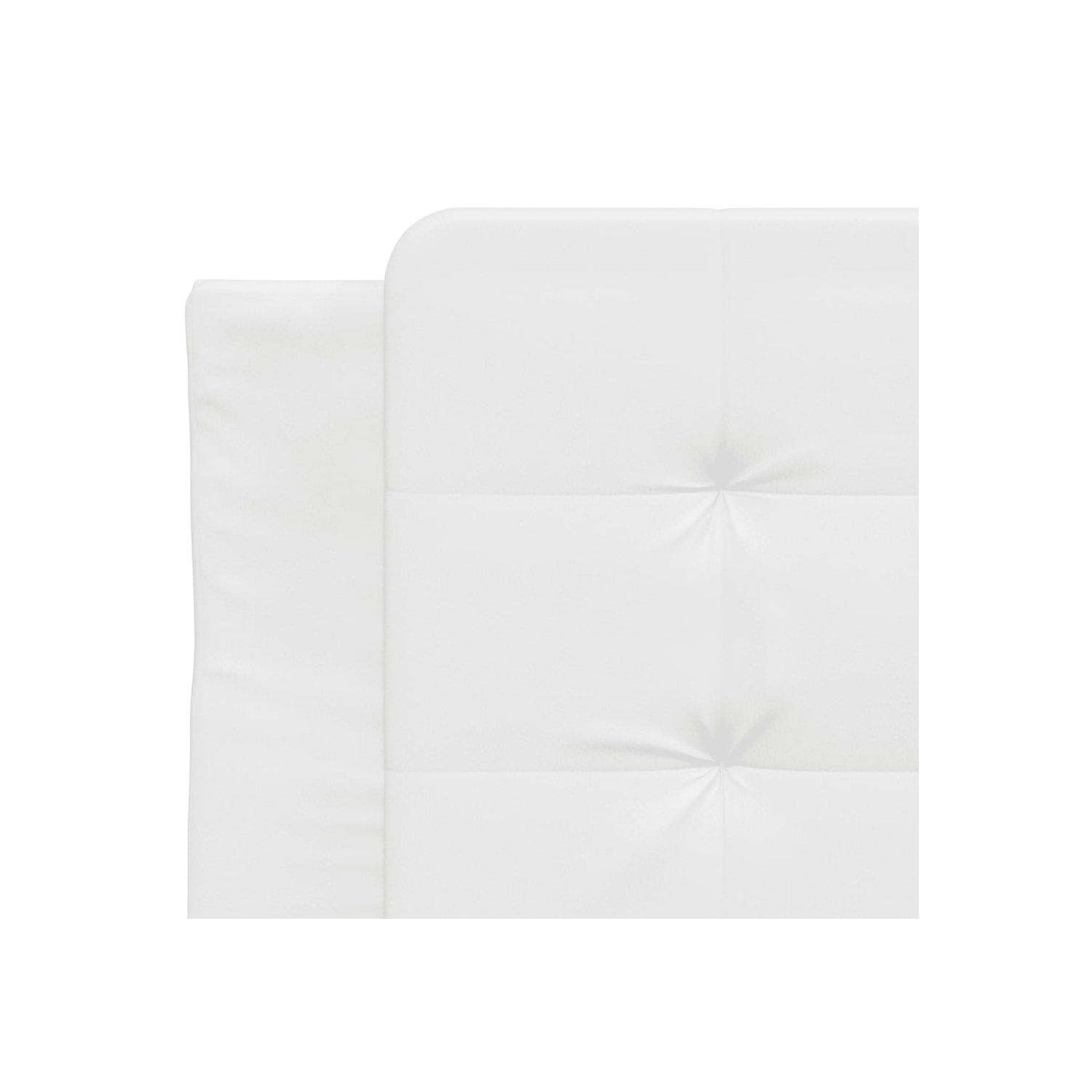 Cadre de lit vidaXL avec LED sans matelas «&nbsp;Zadar&nbsp;», blanc, 100 tablettes 190&nbsp;cm