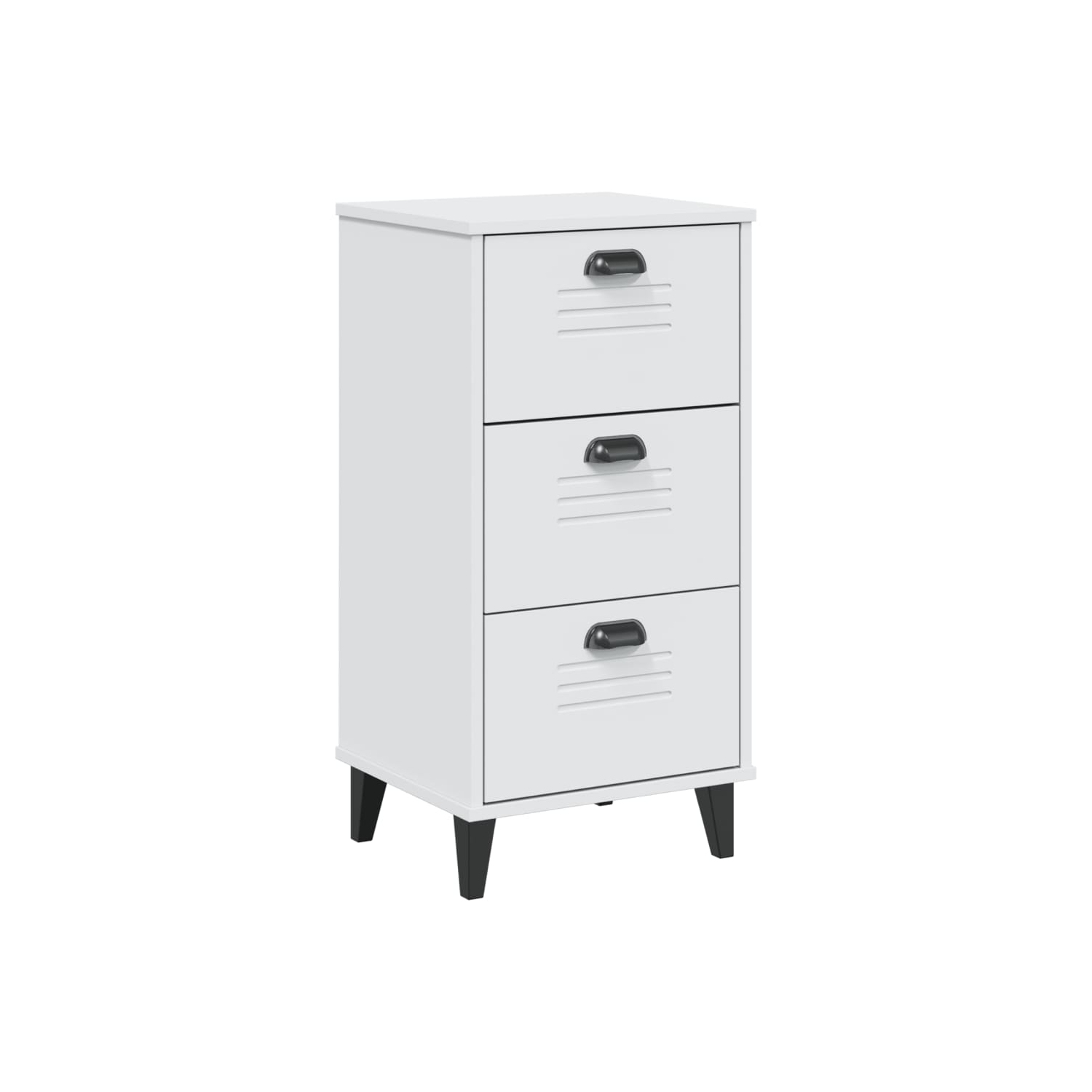 vidaXL Bedside Cabinet VIKEN White Engineered Wood