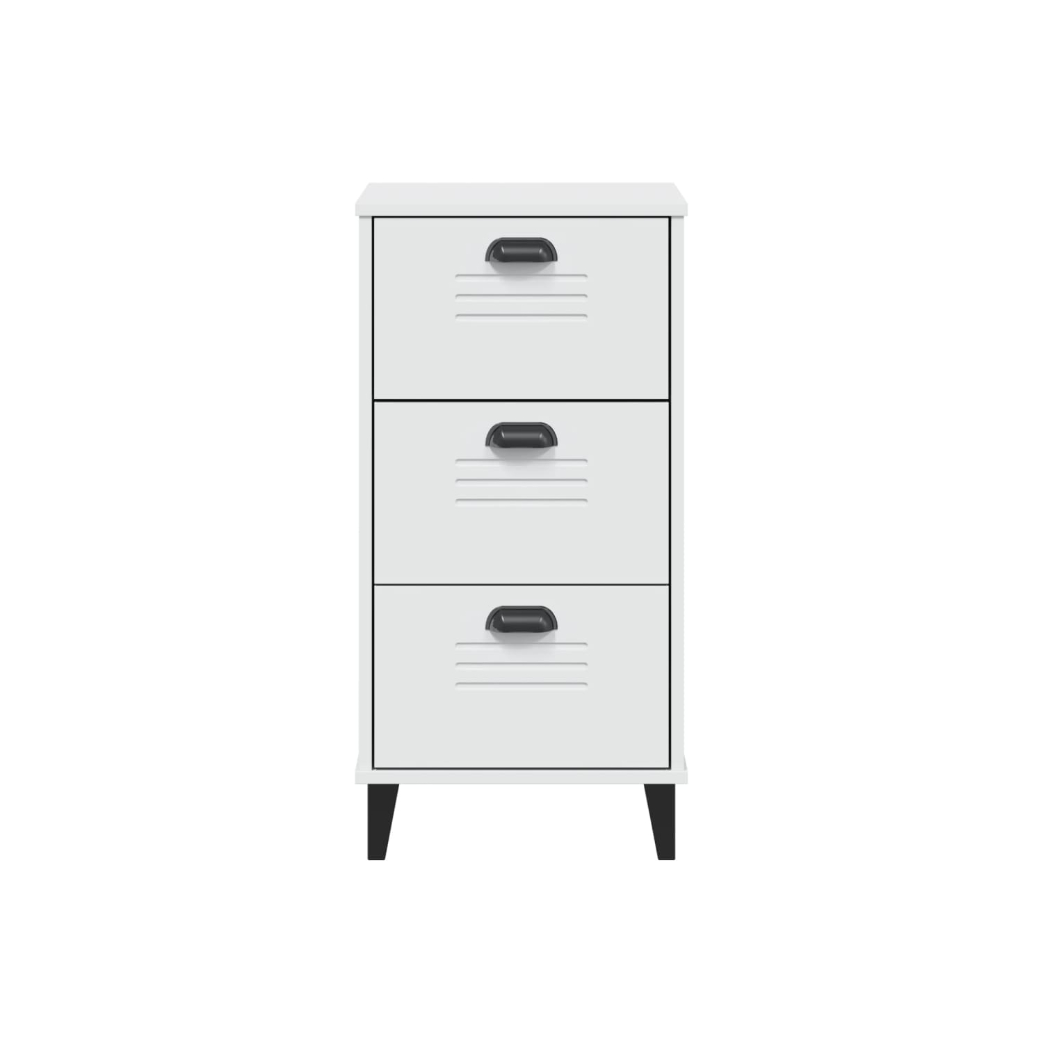 vidaXL Bedside Cabinet VIKEN White Engineered Wood