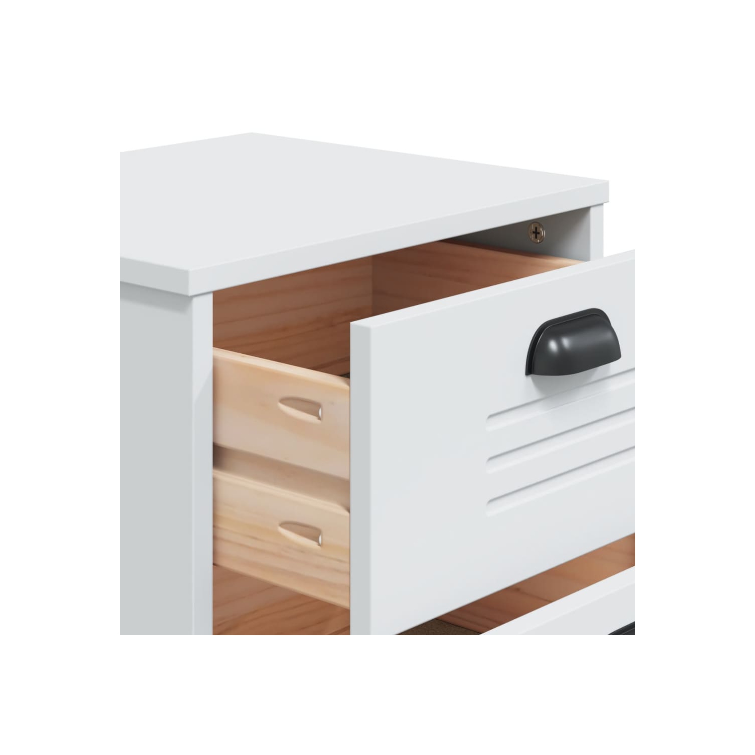vidaXL Bedside Cabinet VIKEN White Engineered Wood