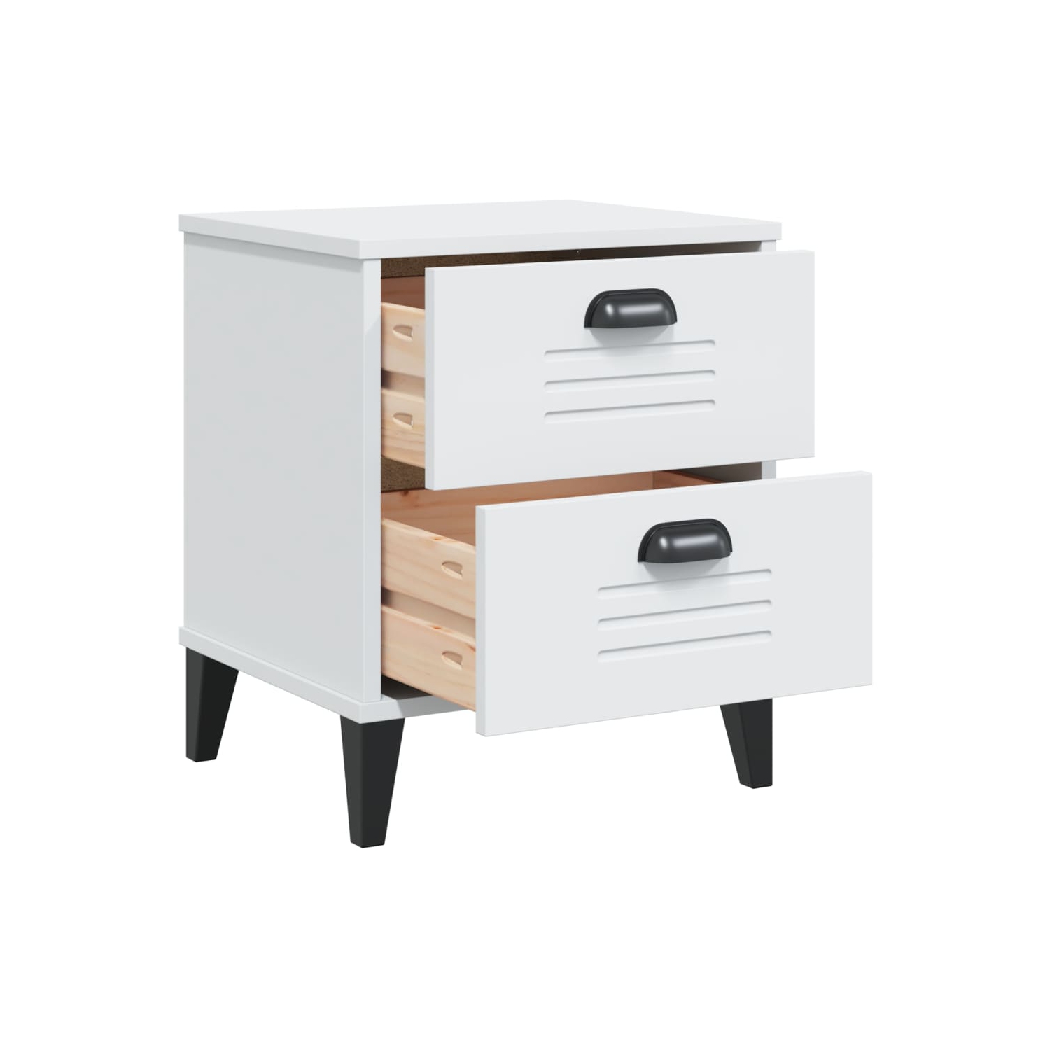 Armoire de chevet VIKEN en bois d'ingénierie blanc