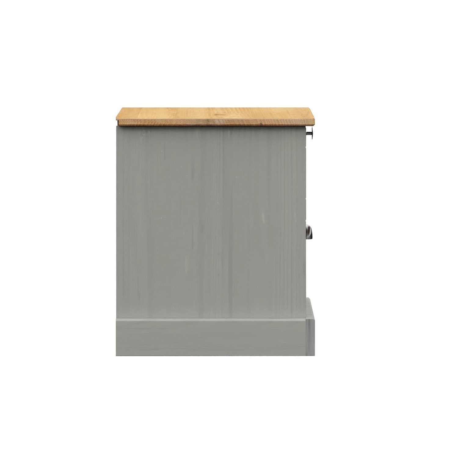 vidaXL Bedside Cabinet VIGO Grey 42x35x42 cm Solid Wood Pine