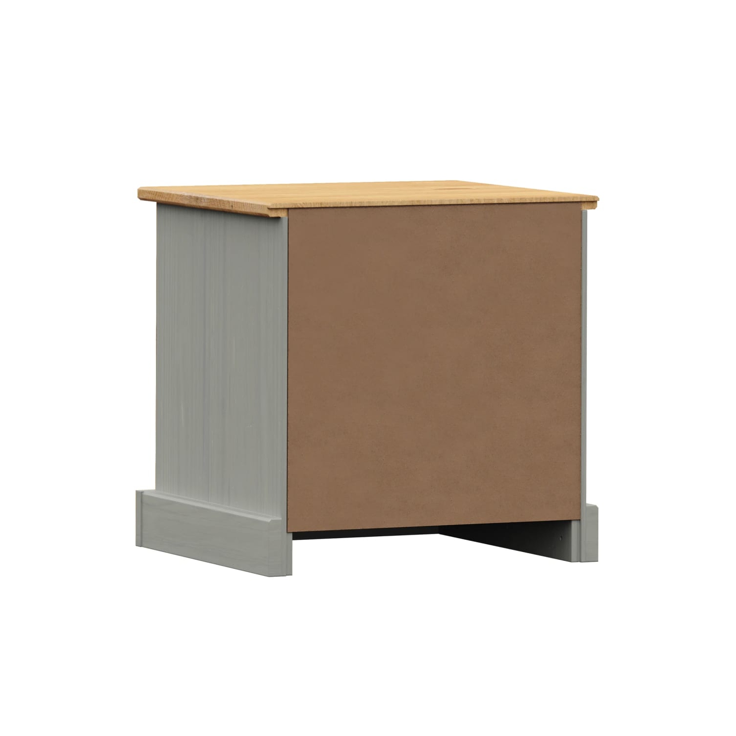 vidaXL Bedside Cabinet VIGO Grey 42x35x42 cm Solid Wood Pine
