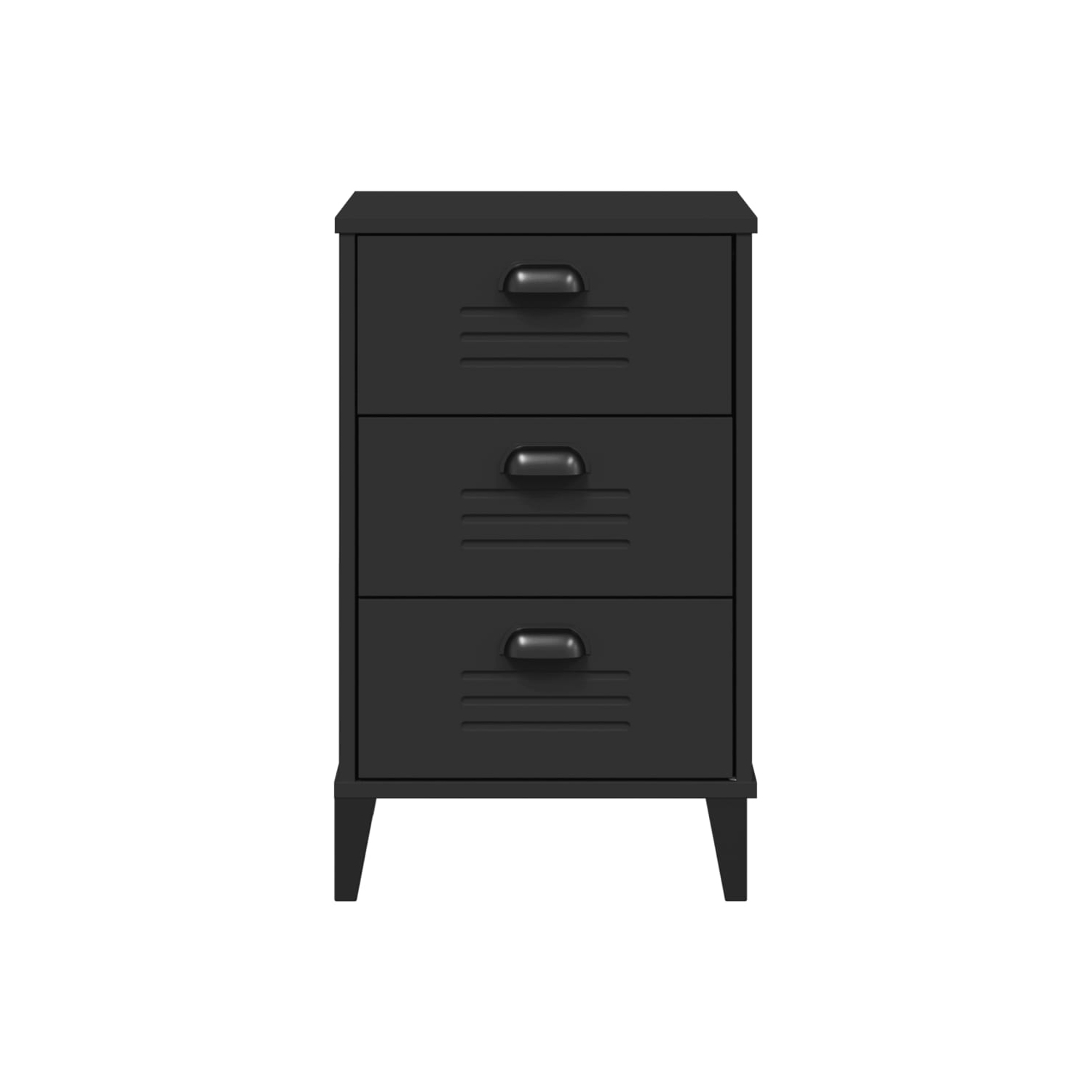 Armoire de chevet VIKEN en bois d'ingénierie noir